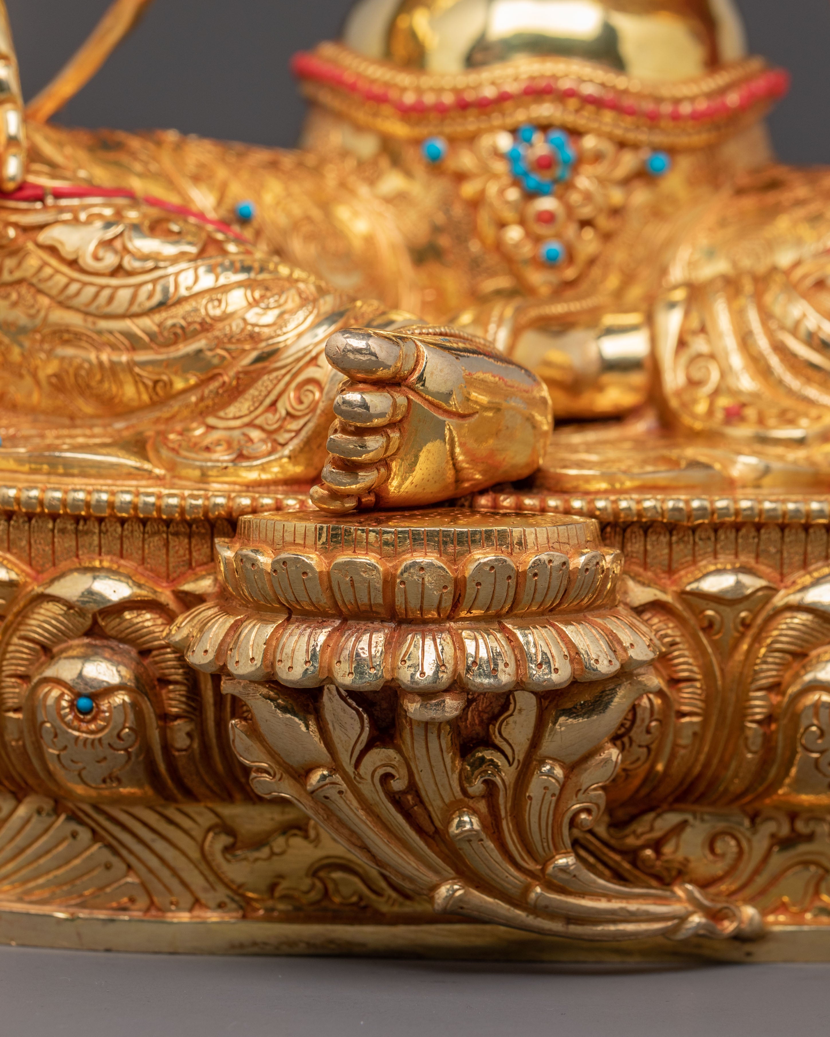 Green Tara Compassionate Healing Statue – Gilded Copper Art