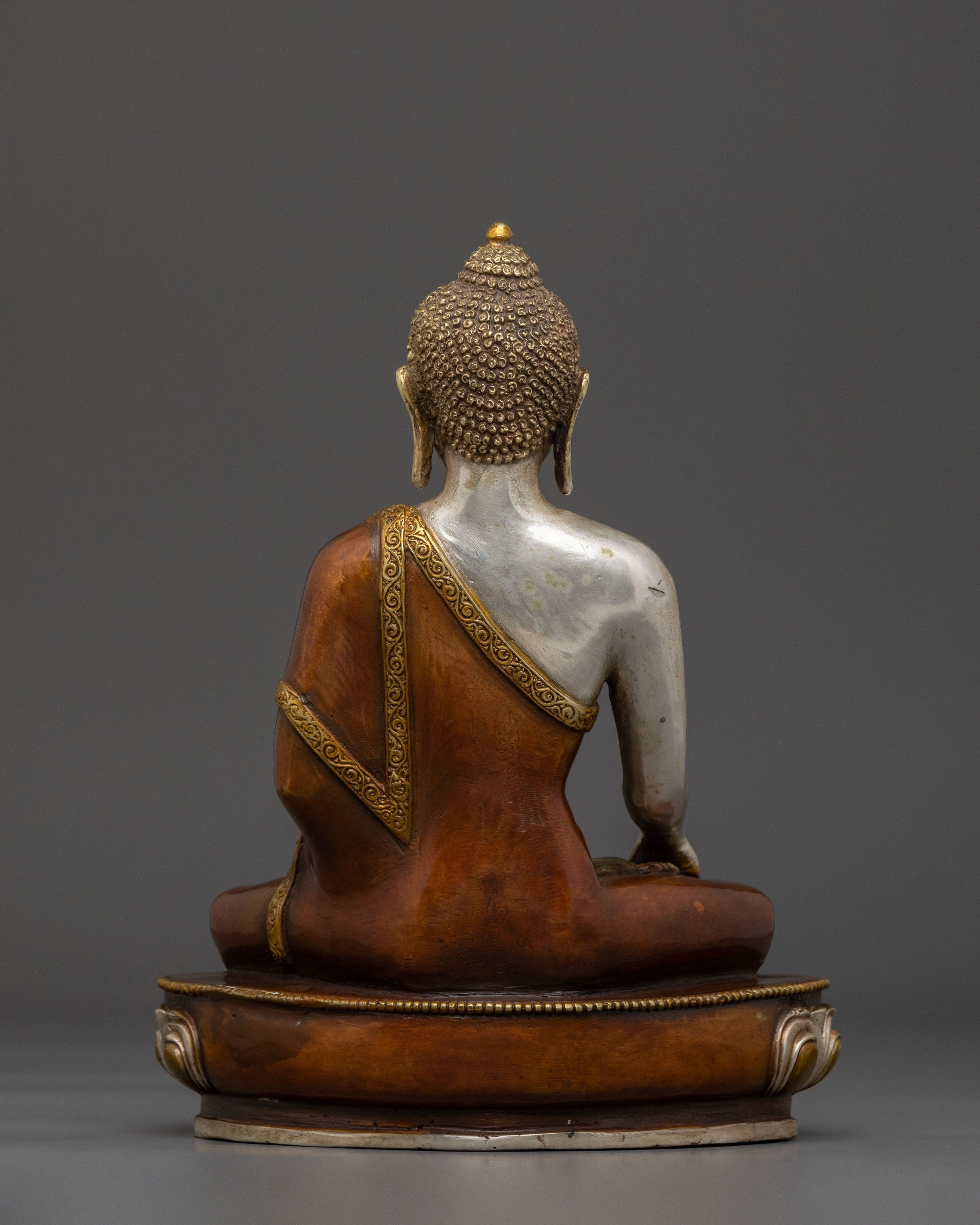 Shakyamuni Buddha Sacred Statue on Lotus Base
