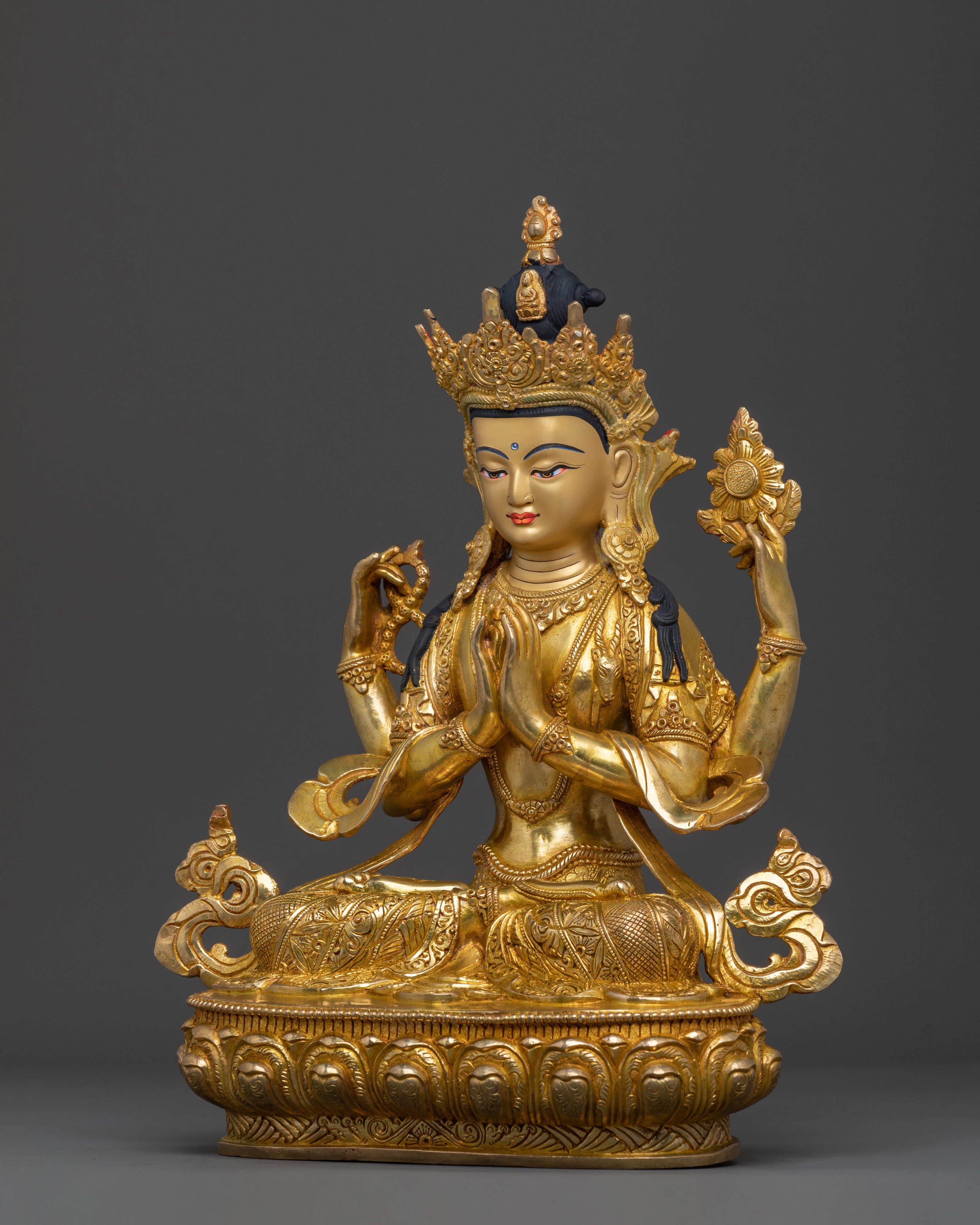 Golden Rupa of Chenrezig | Buddha of Infinite Compassion