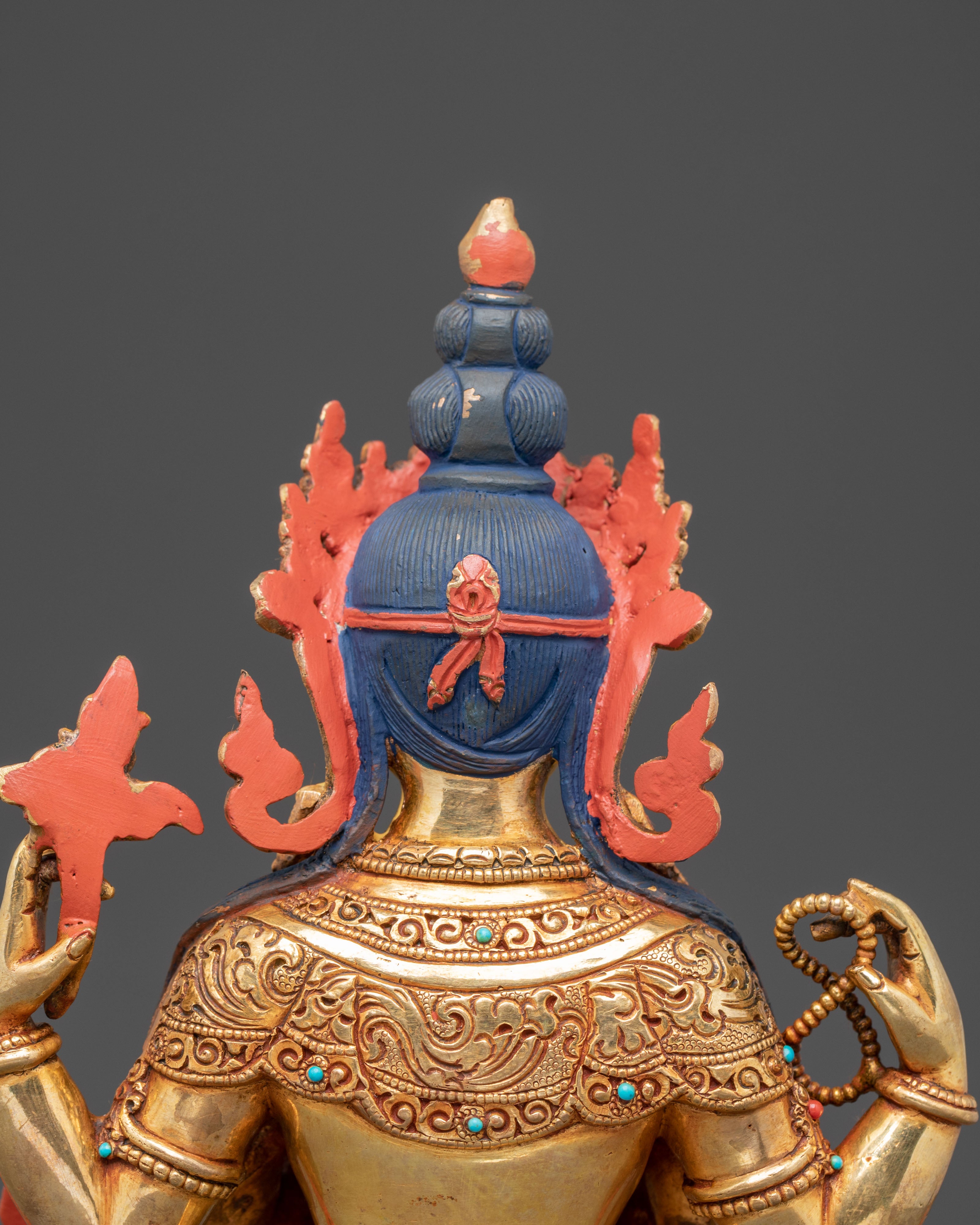 Sacred Bodhisattva Chenrezig Handmade Statue | Compassion Icon