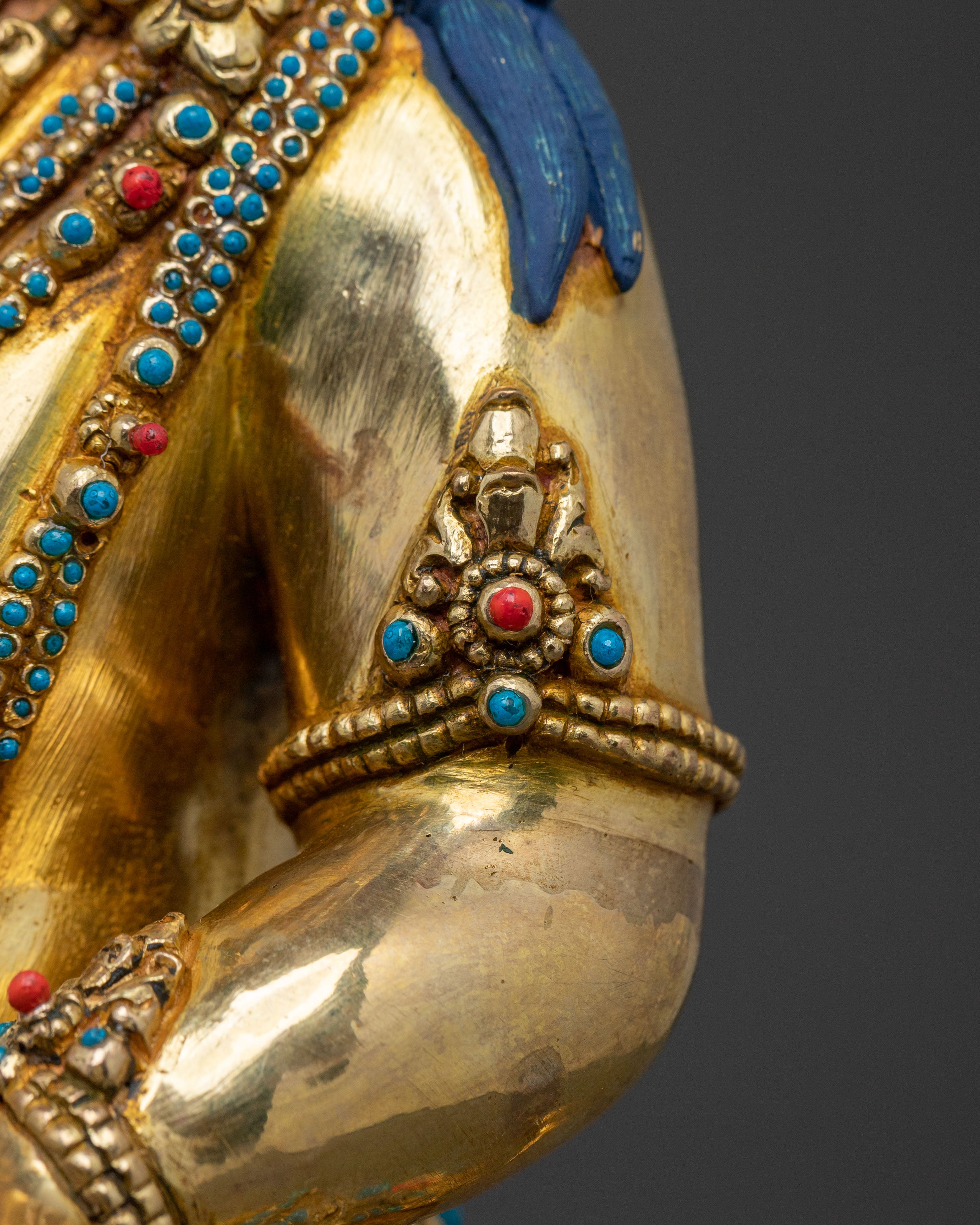 Dzambhala Spiritual Wealth Statue | Buddhist God of Prosperity Sculpture