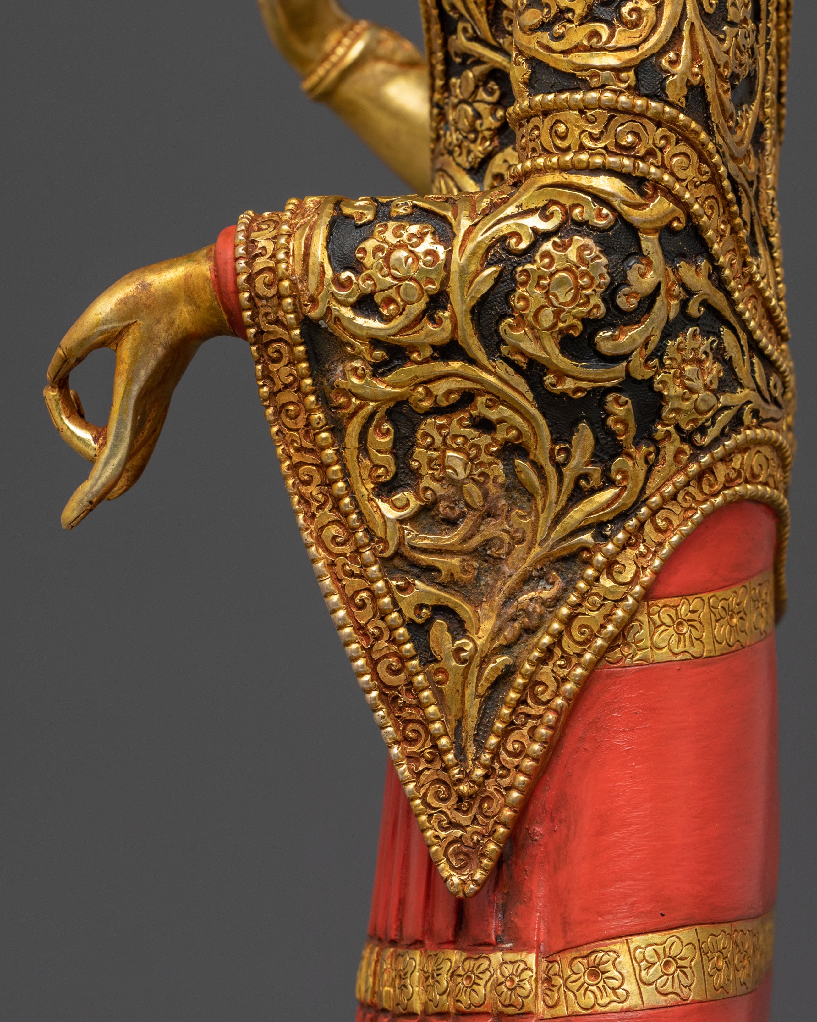 Dipankara Buddha Spiritual Golden Statue: Radiant Grace