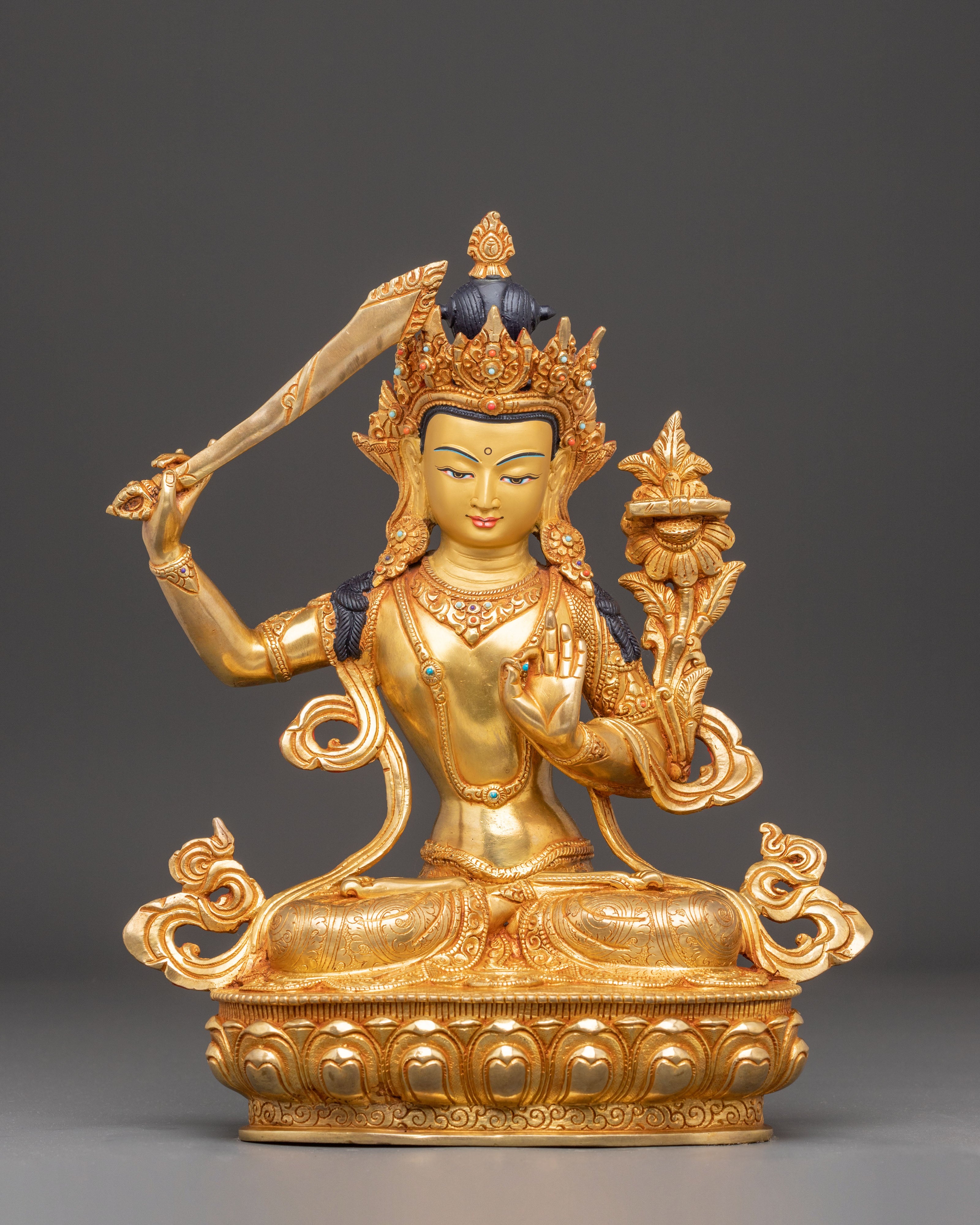 Manjushri Statue: The Flaming Sword