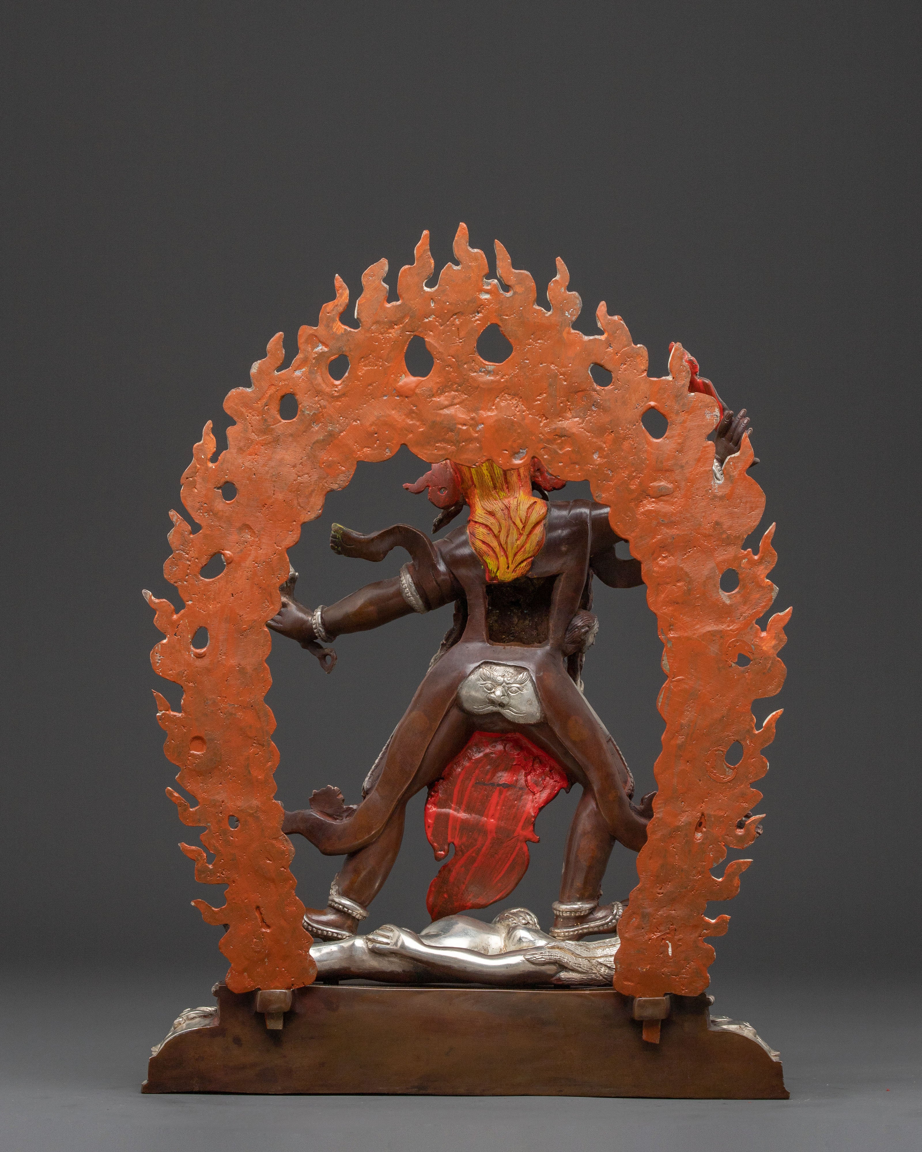Three Nyingma Protectors Statue Set | Devotional Art