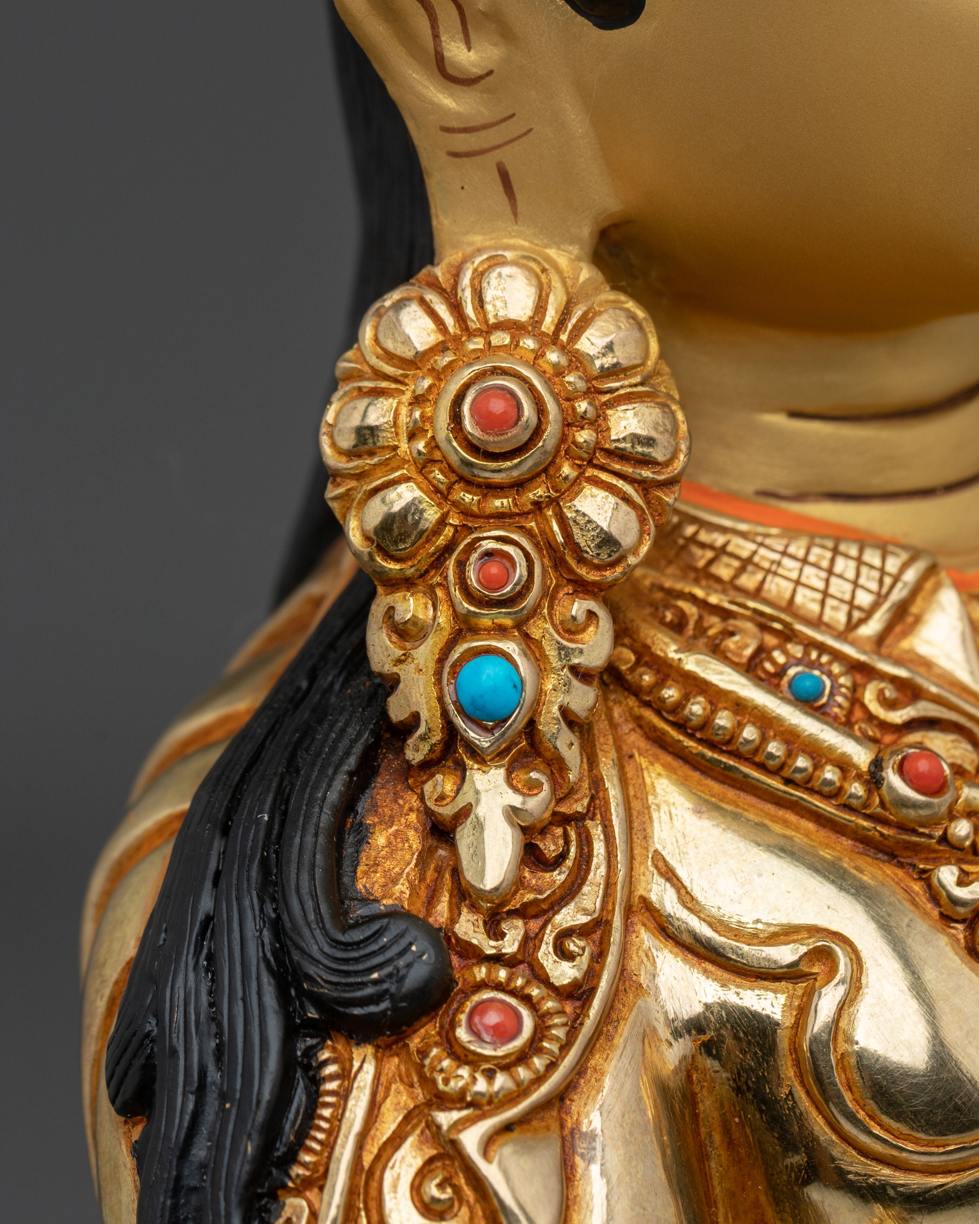 Padmasambhava Sculpture | Tibetan Buddhist Guru Figurine