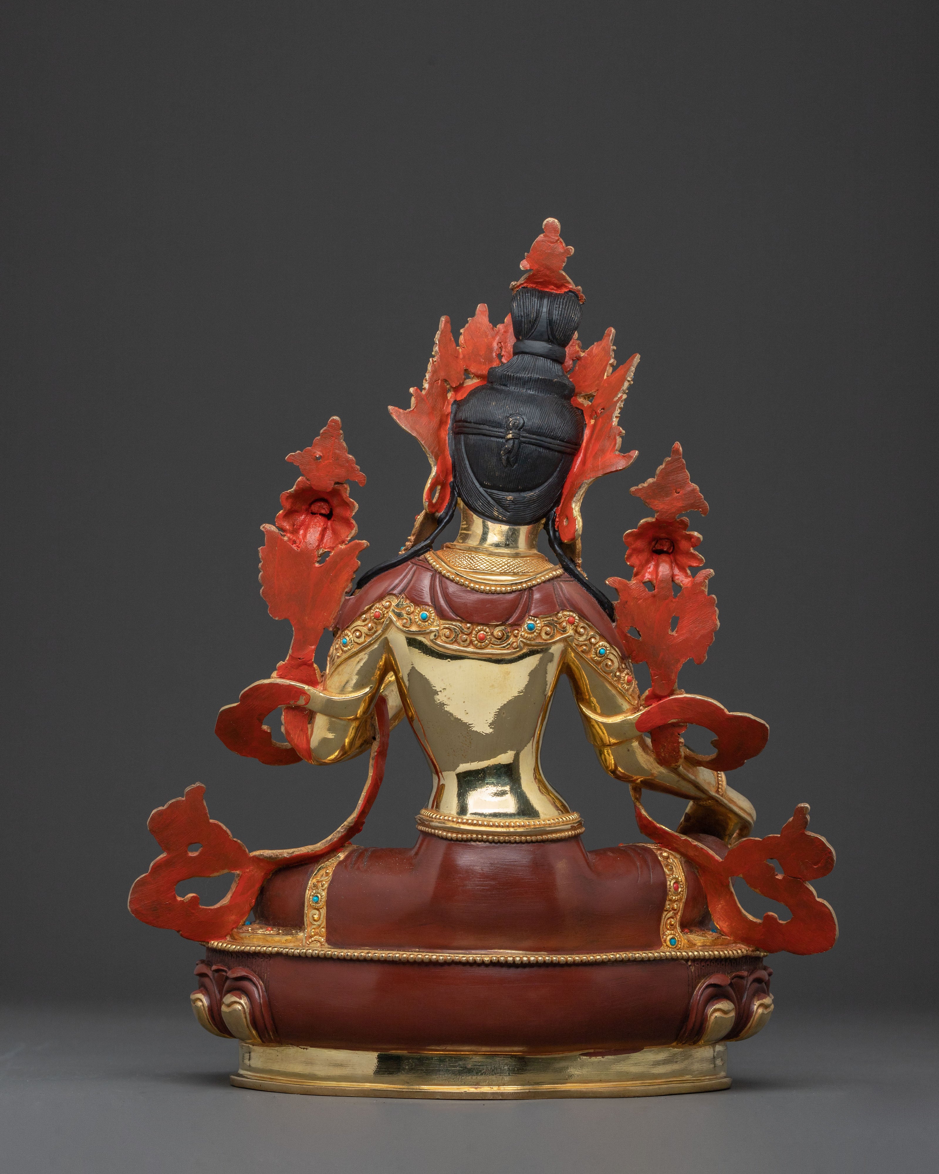 Green Tara Meditation Statue | Handcrafted Serenity