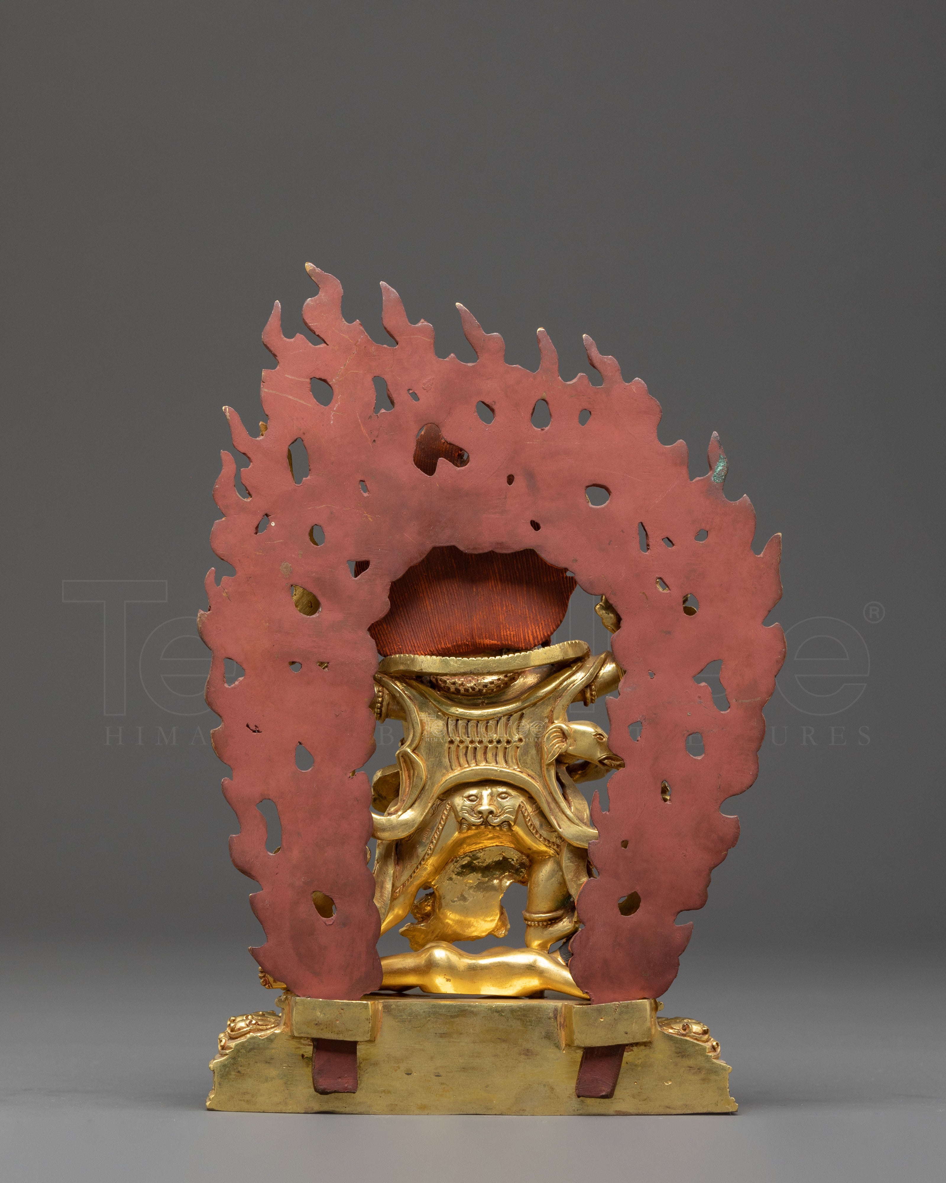 Handmade Four-Armed Mahakal Statue of Protection | Traditional Himalayan Art