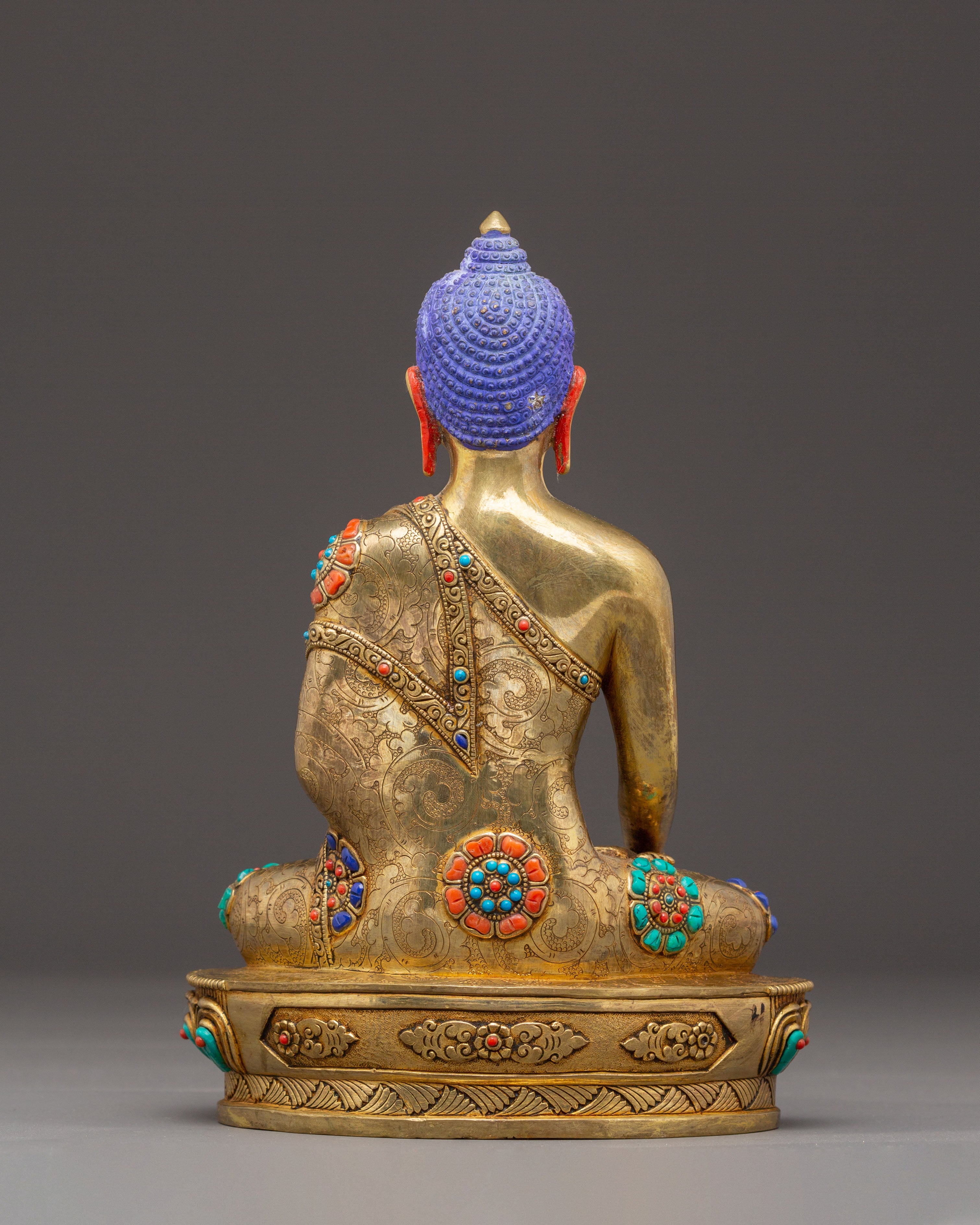 Handmade Golden Historical Shakyamuni Buddha Statue
