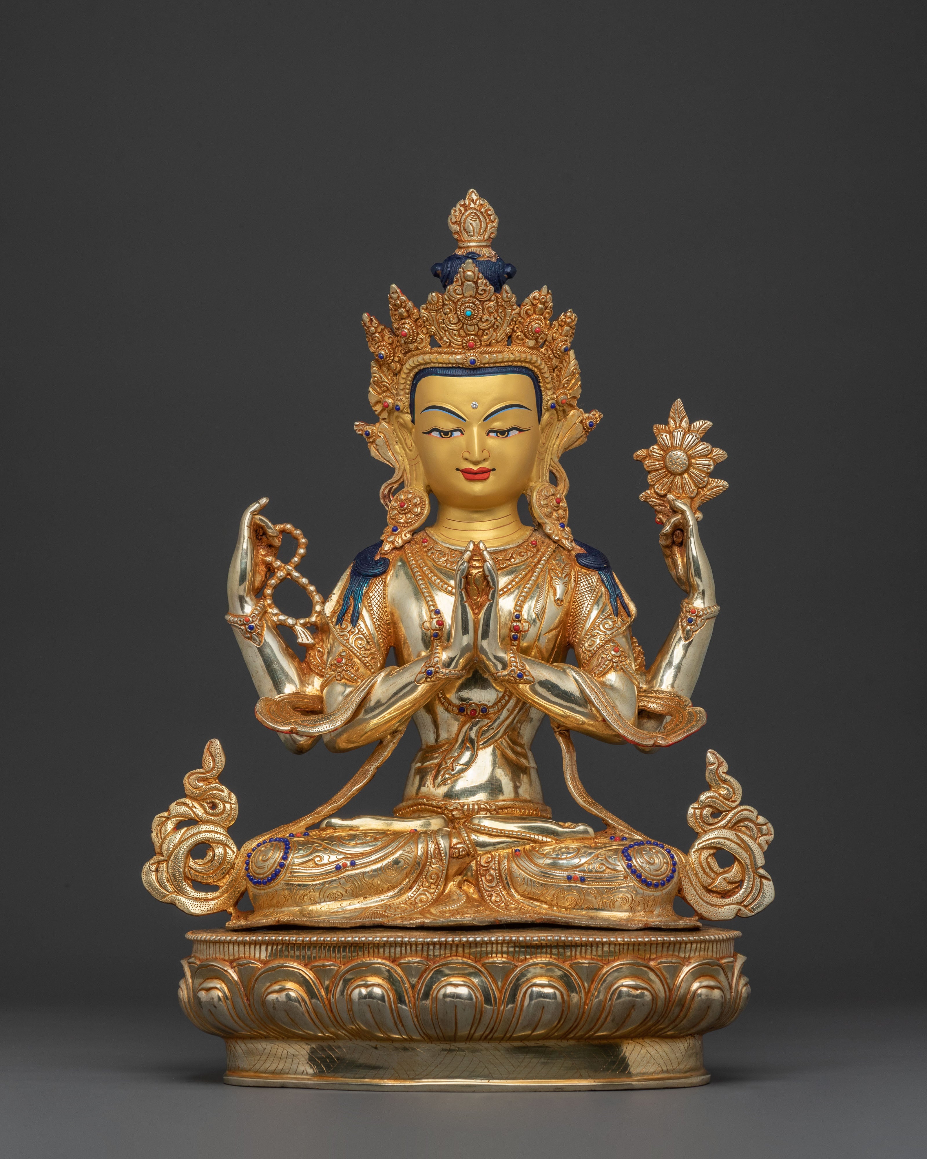 Four-Armed Chenrezig Statue