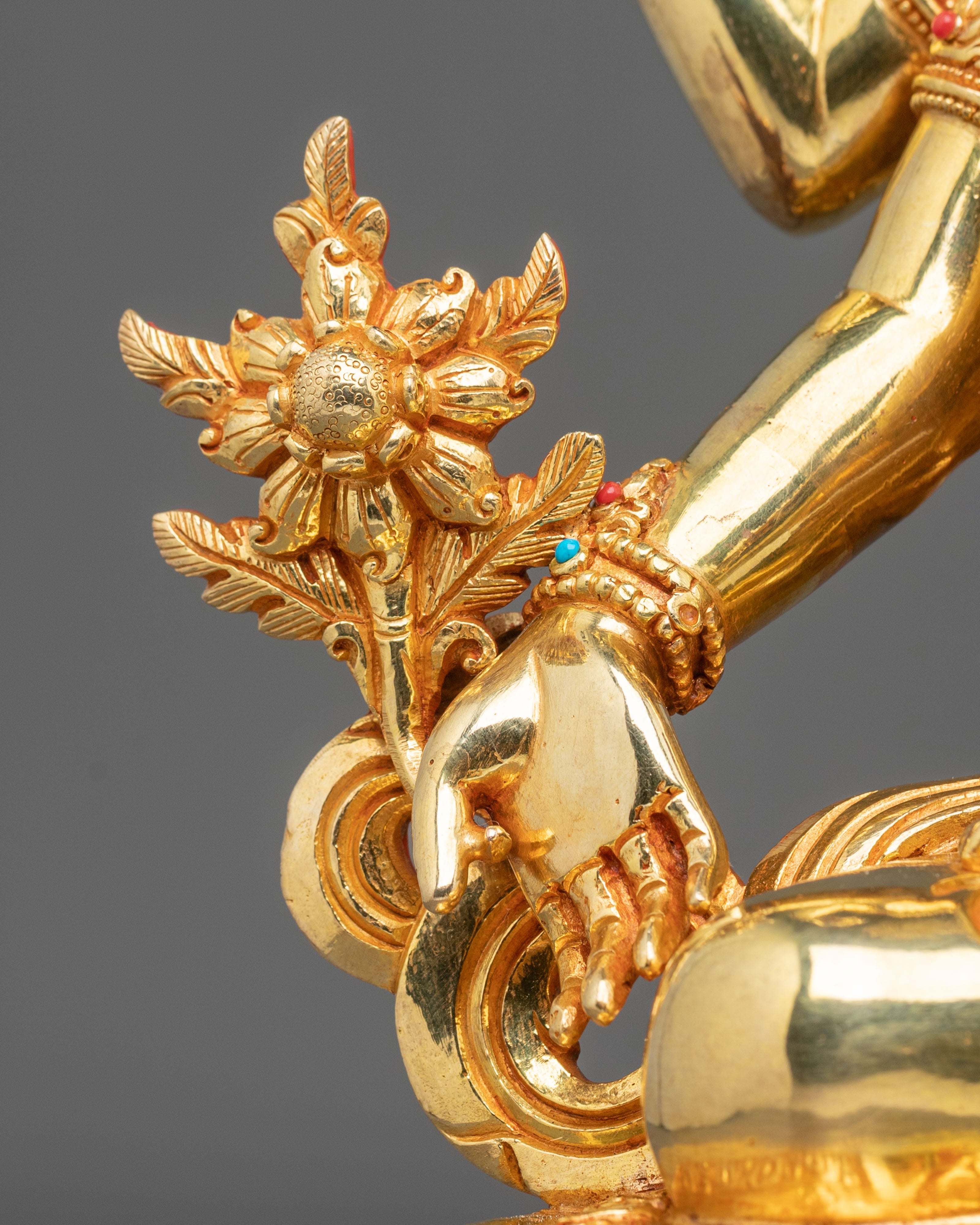 Guhyasamaja Tantric Buddha Statue | 24K Gilded Copper Statue
