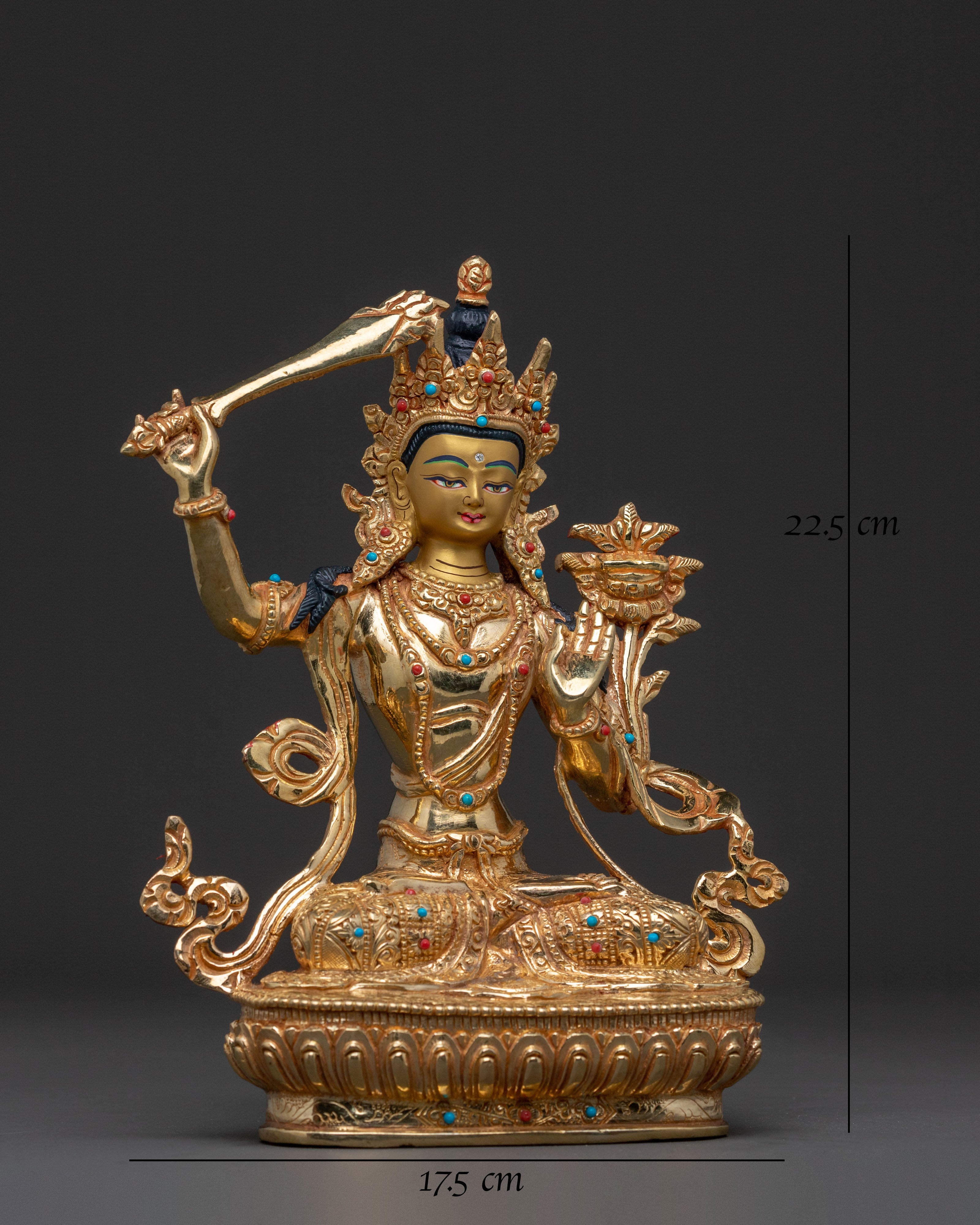 Manjushri Statue | Handcrafted Enlightenment Figure