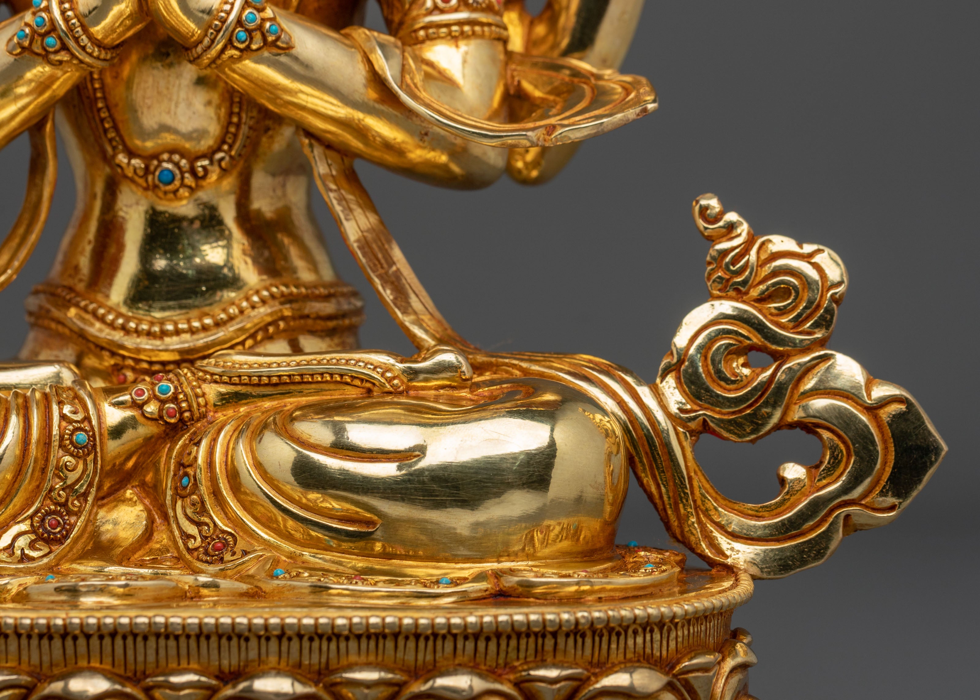 Four-Armed Chenrezig Sculpture | Handmade Copper Figurine