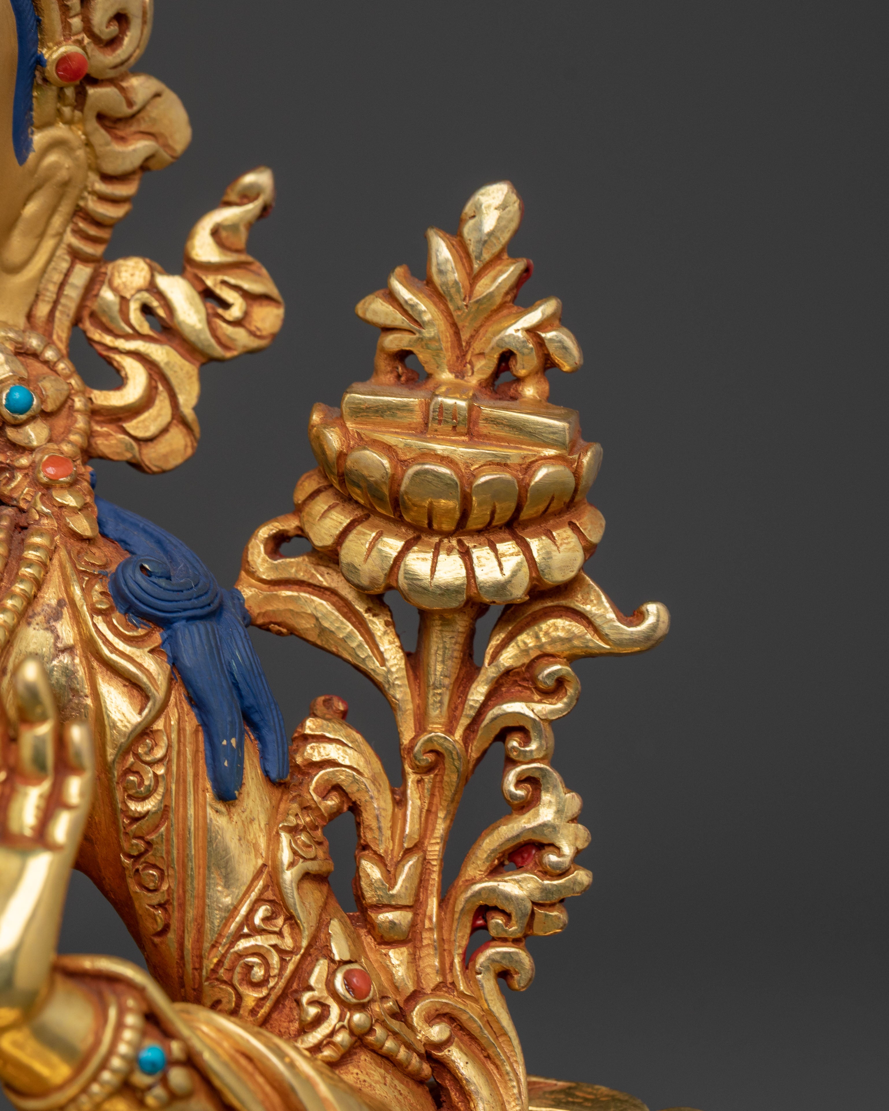 Manjushri Buddhist Figure | Handcrafted Wisdom Deity