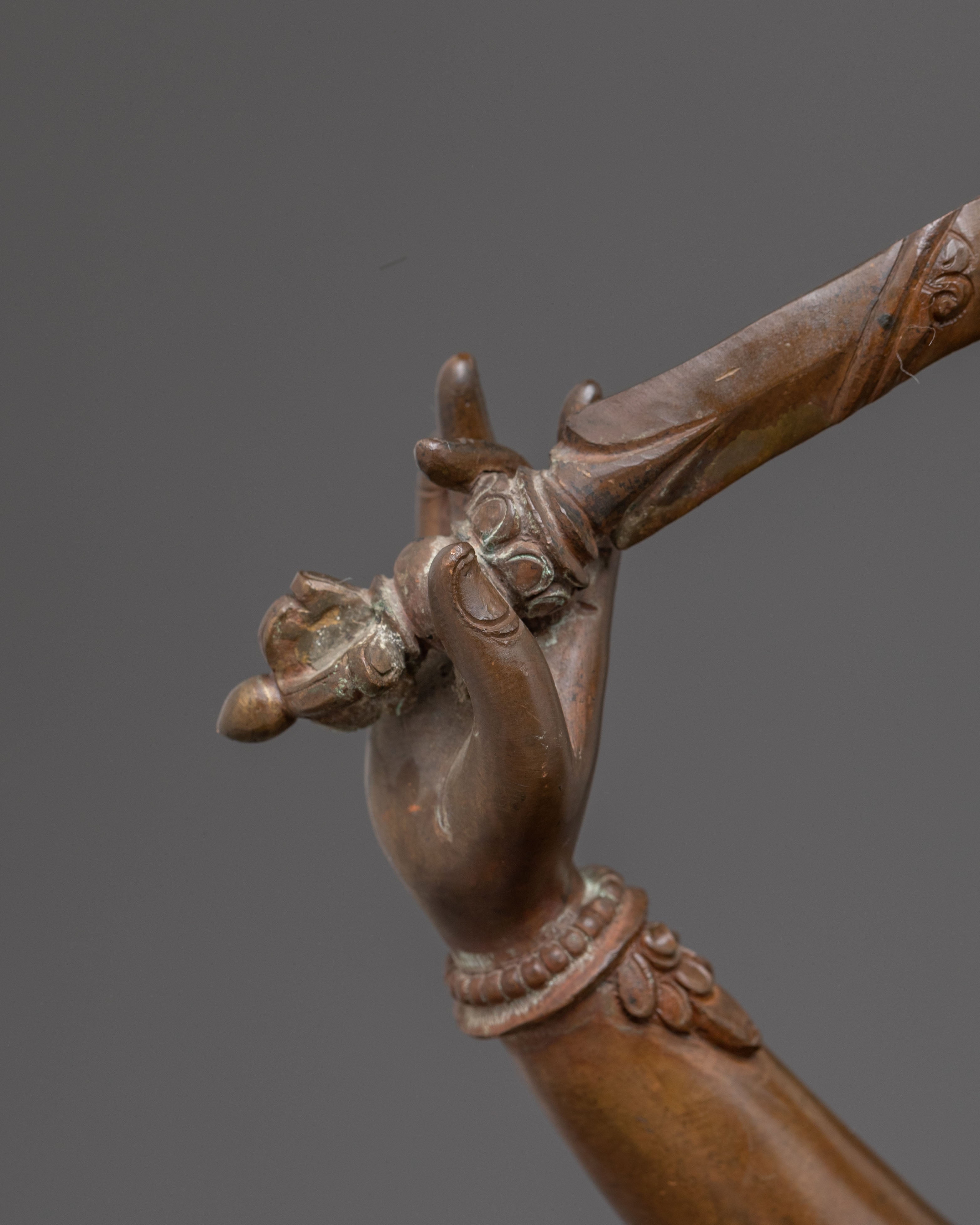 Handmade Tibetan Manjushri Bodhisattva Statue