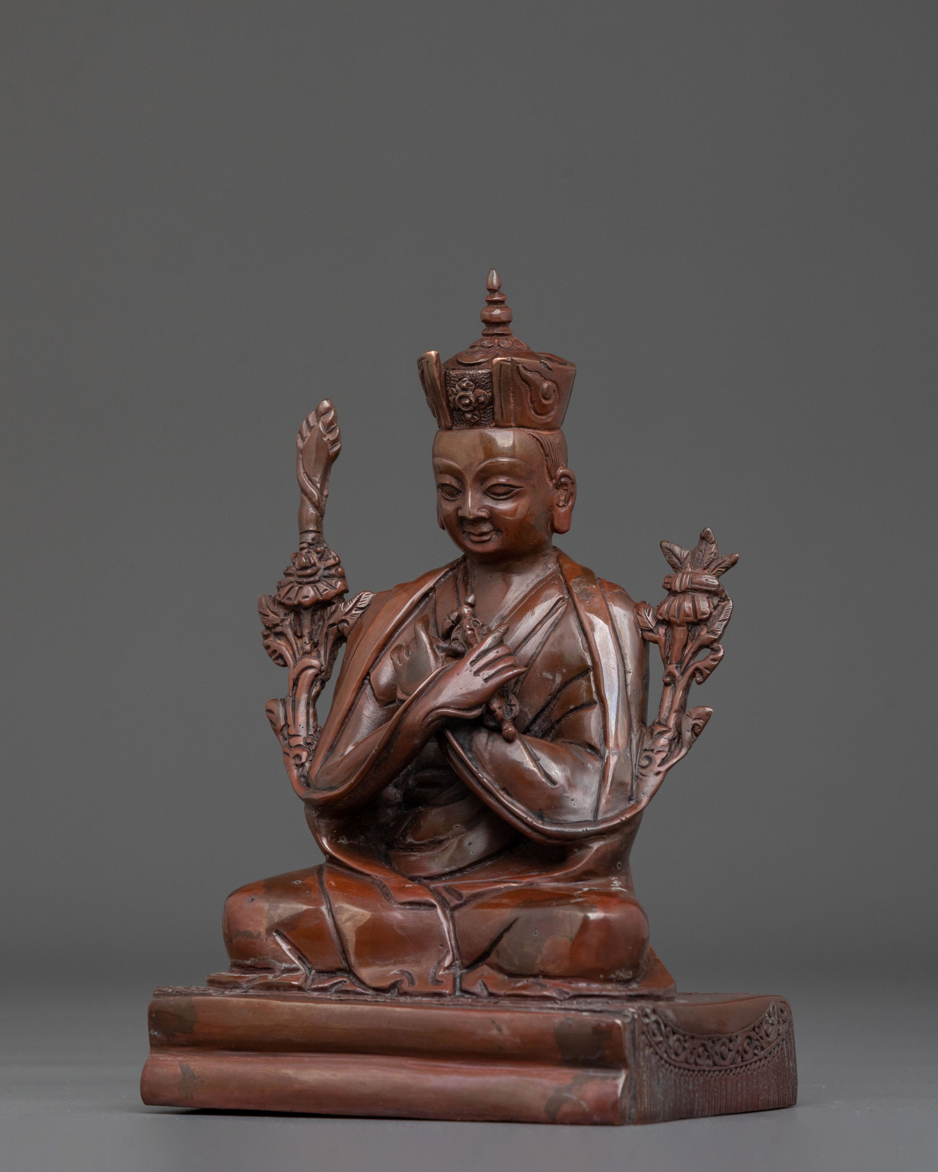 Tibetan Buddhist Master Karmapa Sculpture | Sacred Buddhist Altar Decor