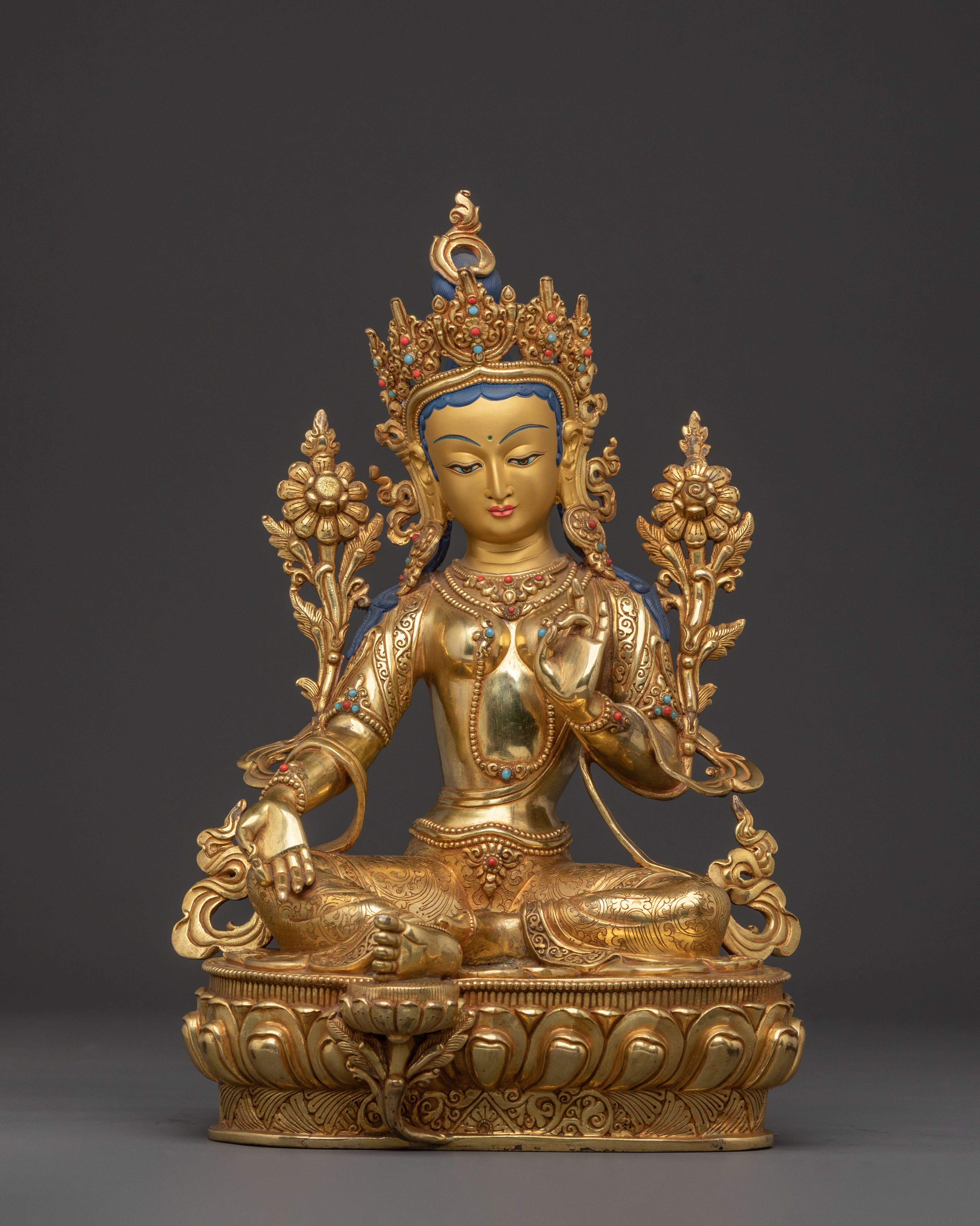 Protection Statue of Green Tara | Symbol of Compassion