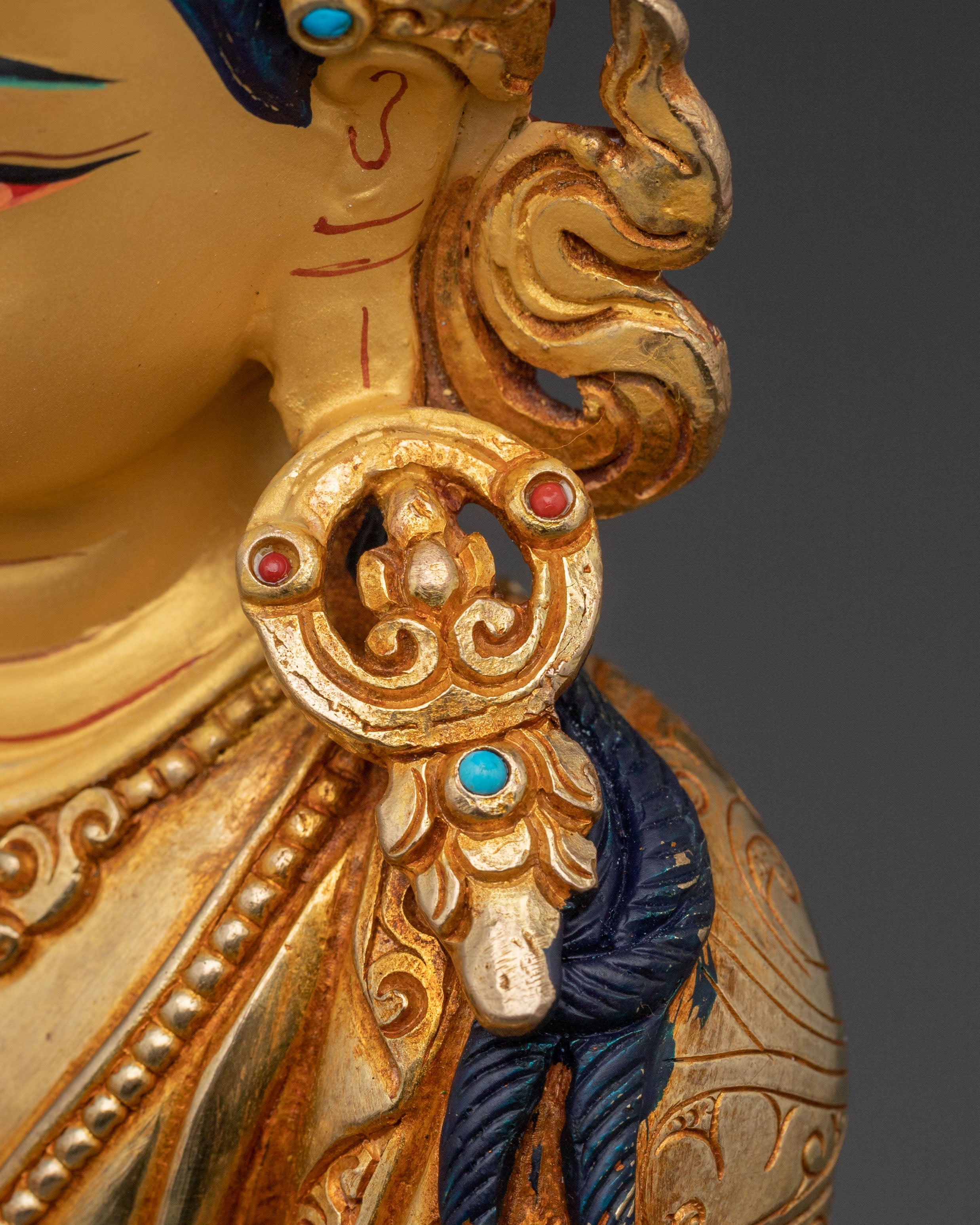 Buddha Vajradhara Copper Statue - Hand-Gilded Reverence