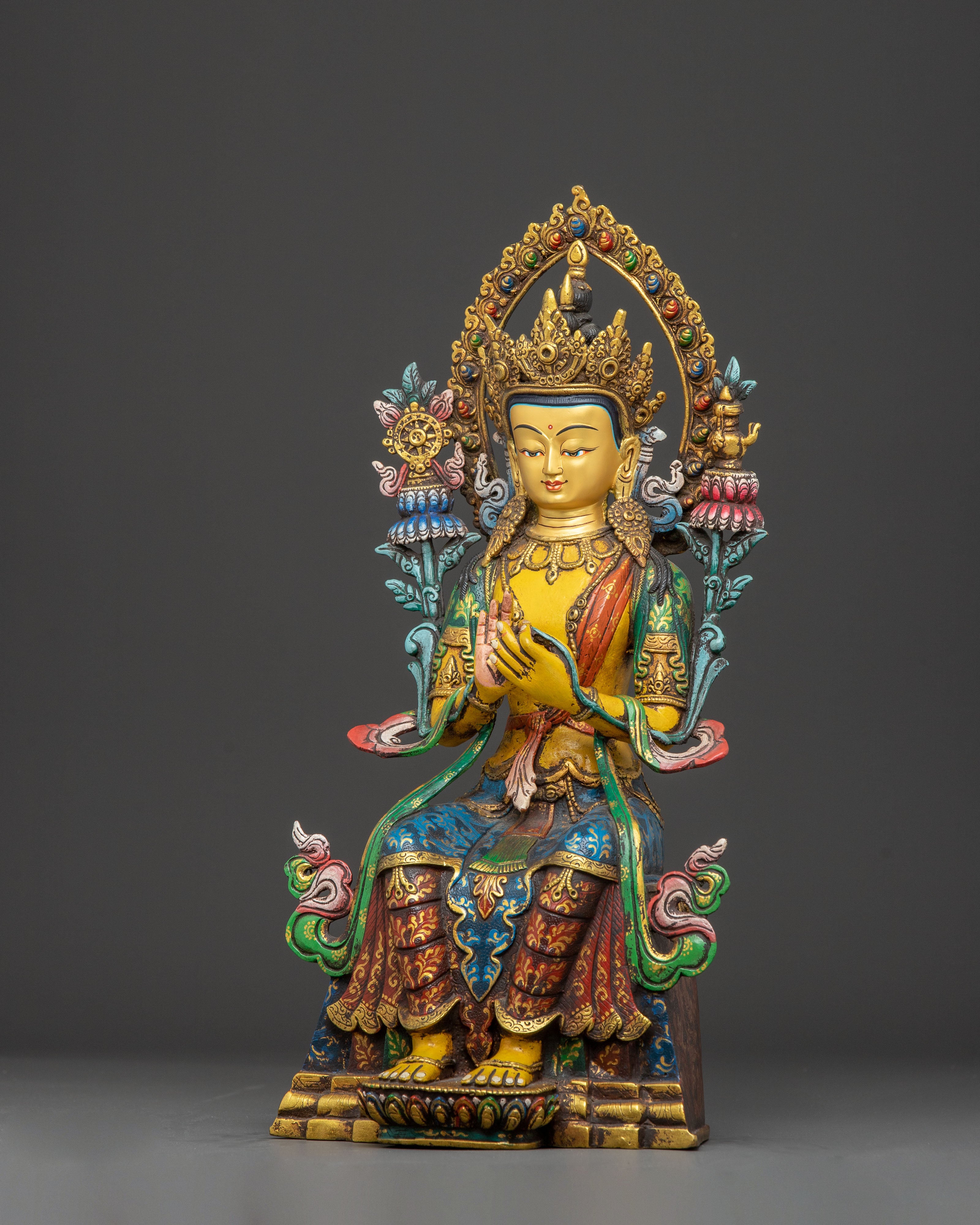 Maitreya Buddha Sculpture: The Buddha of The Future | Traditional Artwork