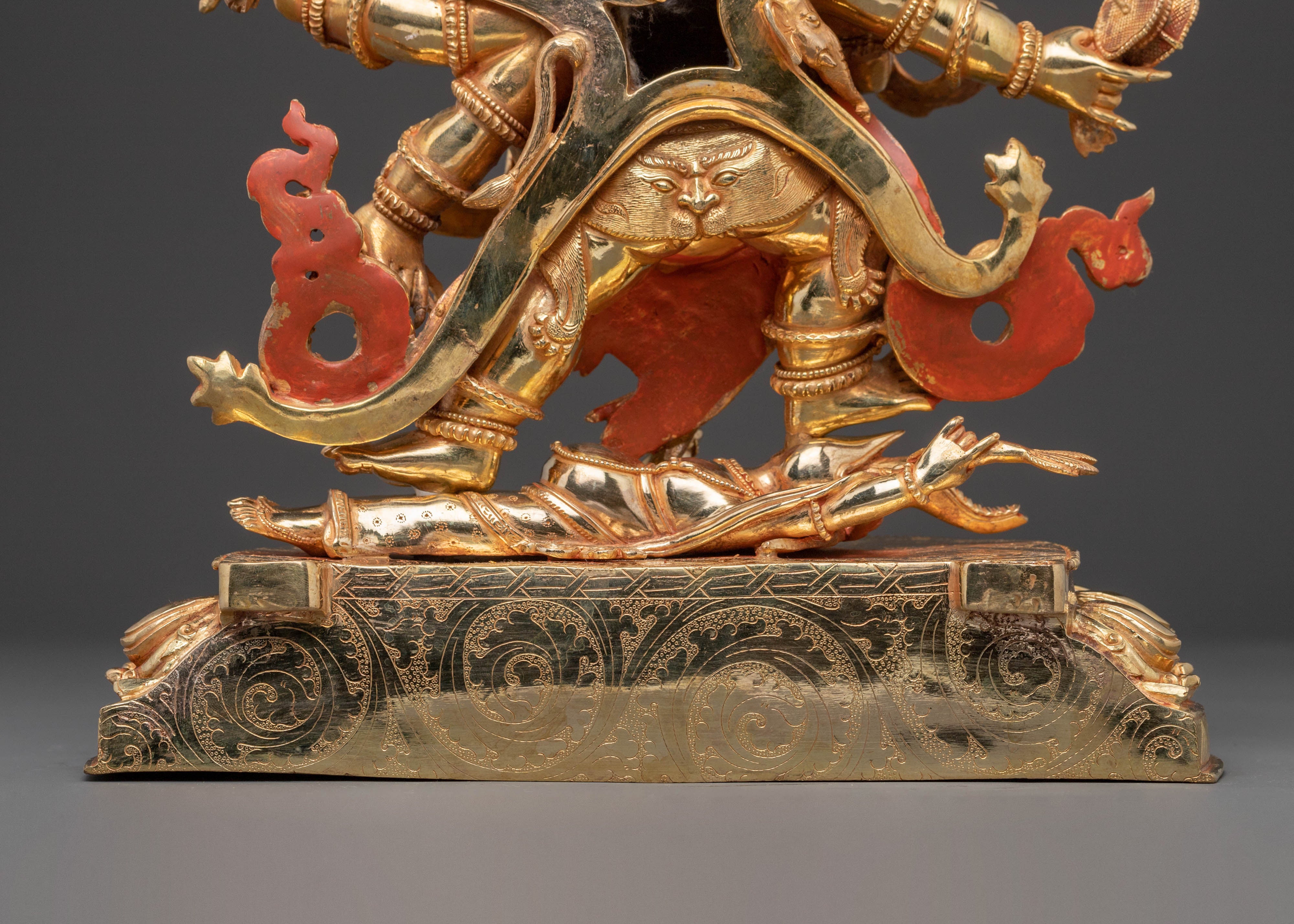 Six Armed Mahakala Guardian Statue |  Protector Deity of Fearlessness
