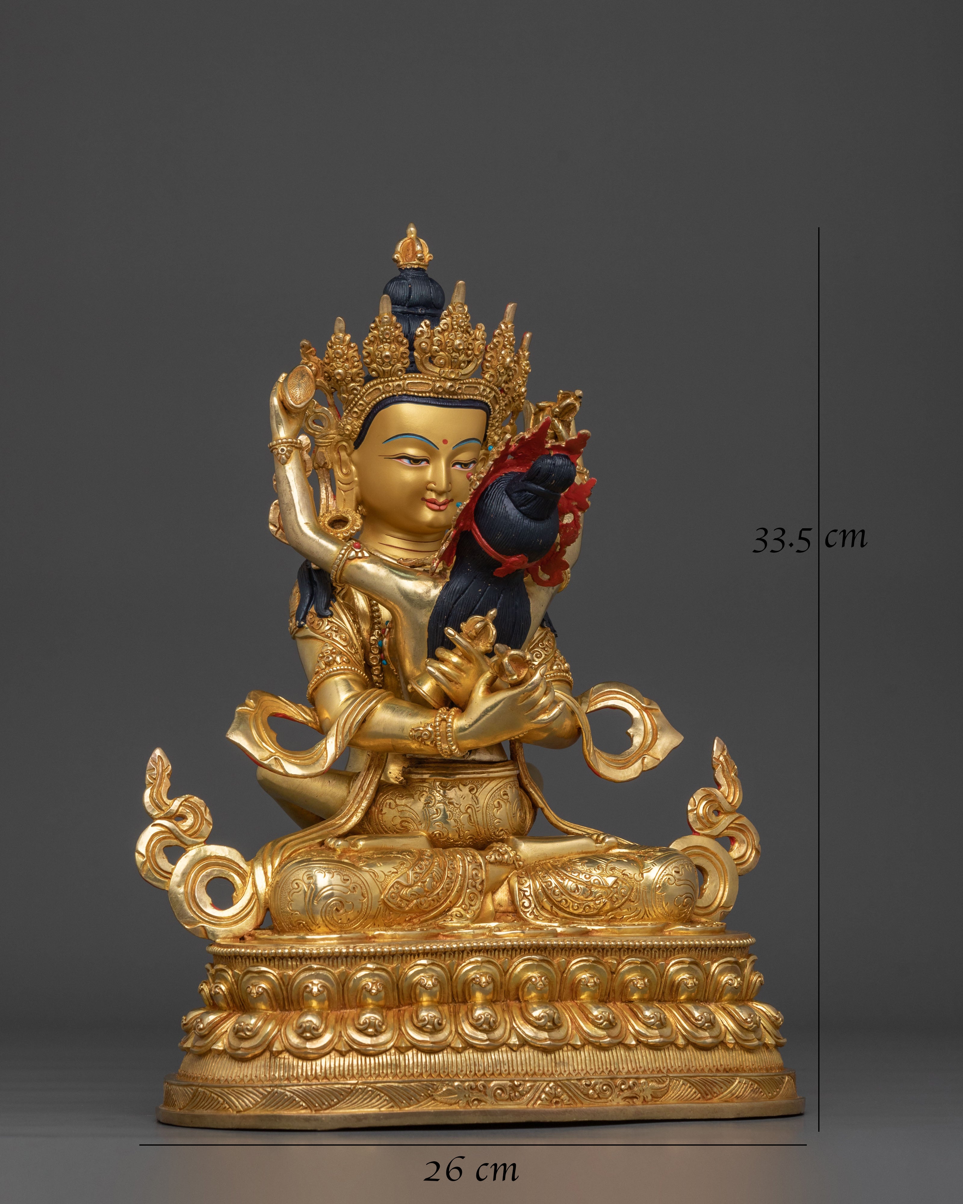 Handcrafted Vajradhara With Consort Statue | Buddhist Decor