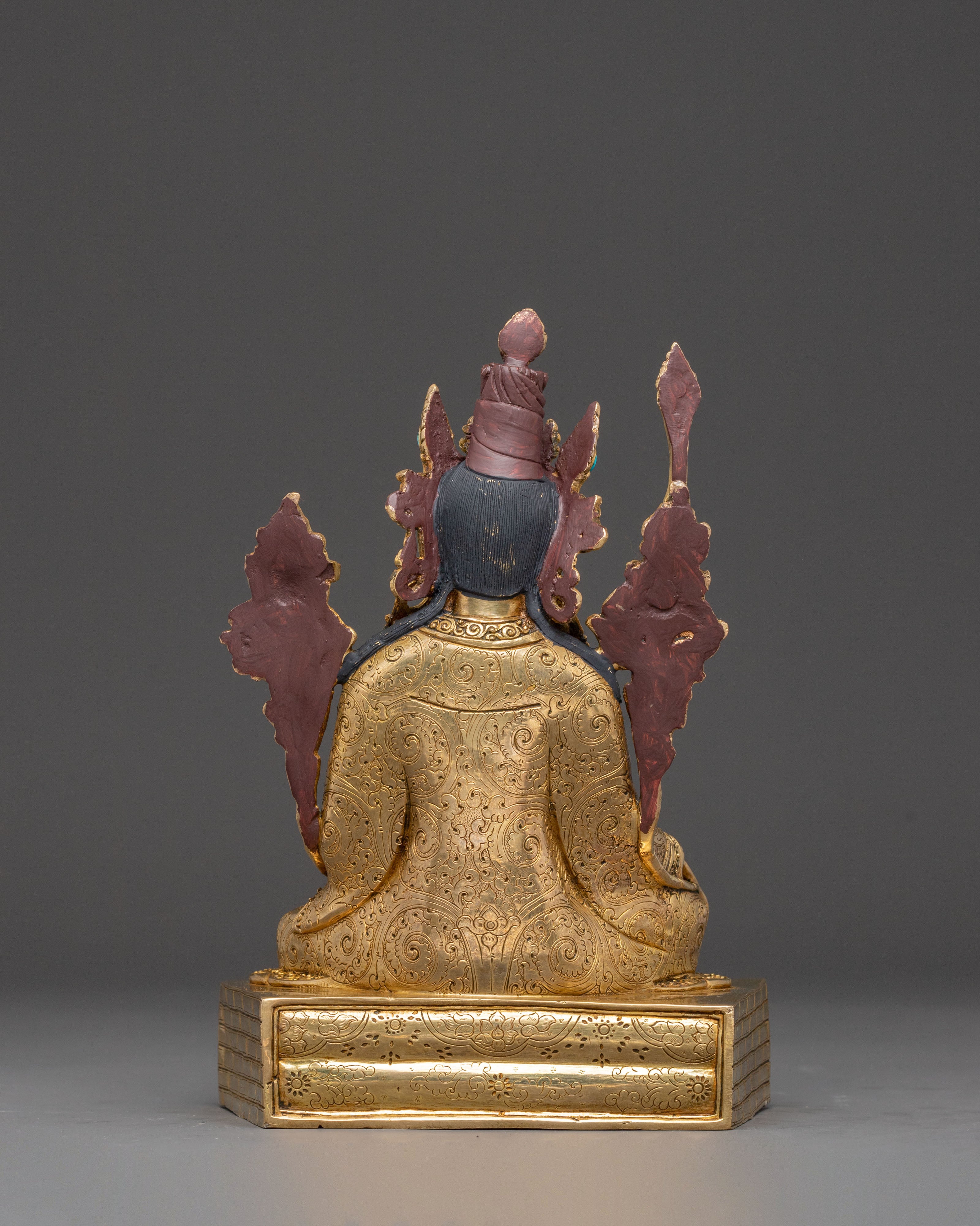 Golden Statue of Guru Set | Himalayan Spiritual Masters