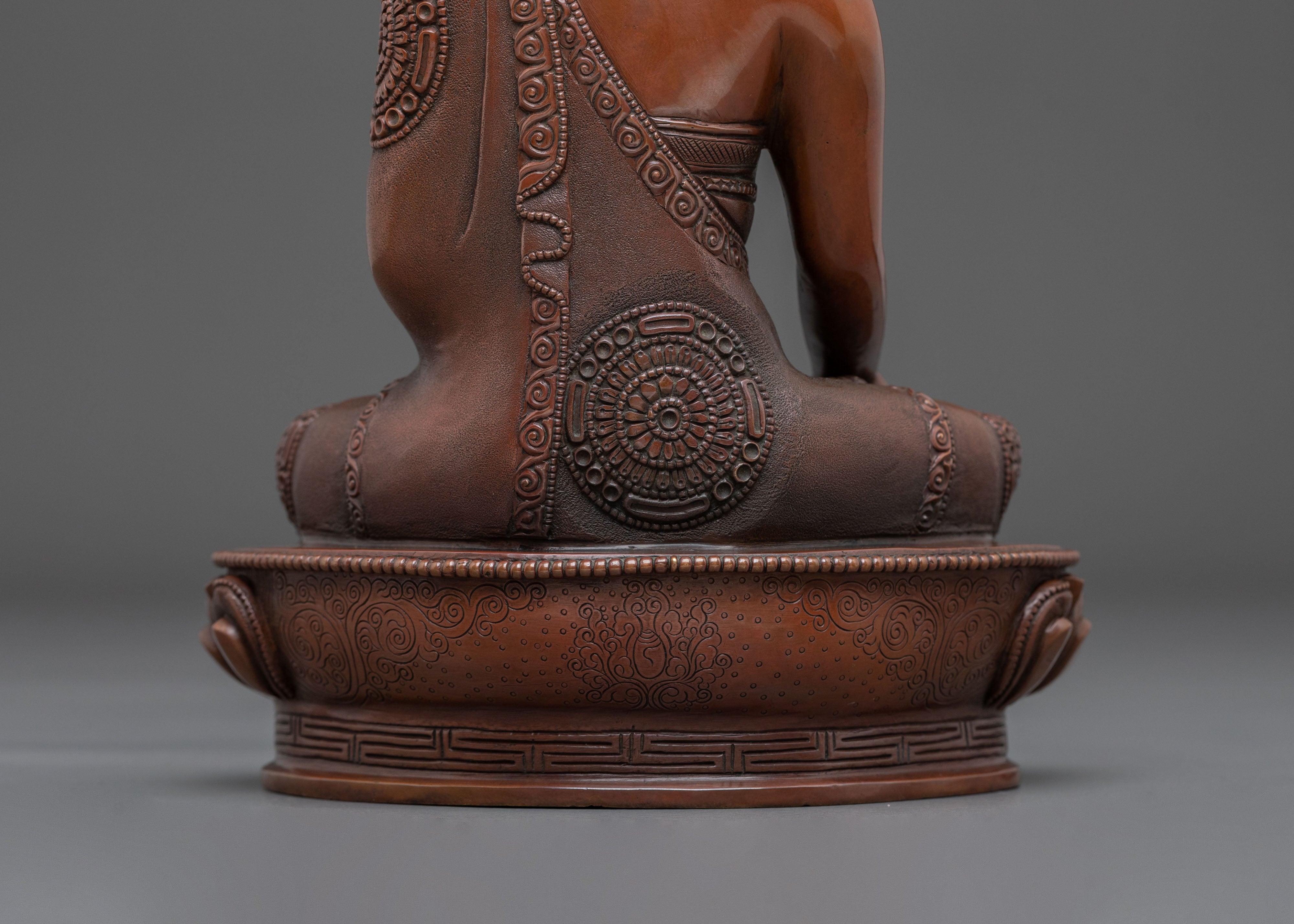 Shakyamuni Buddha Statue | Oxidized Figurine with Acrylic Painting