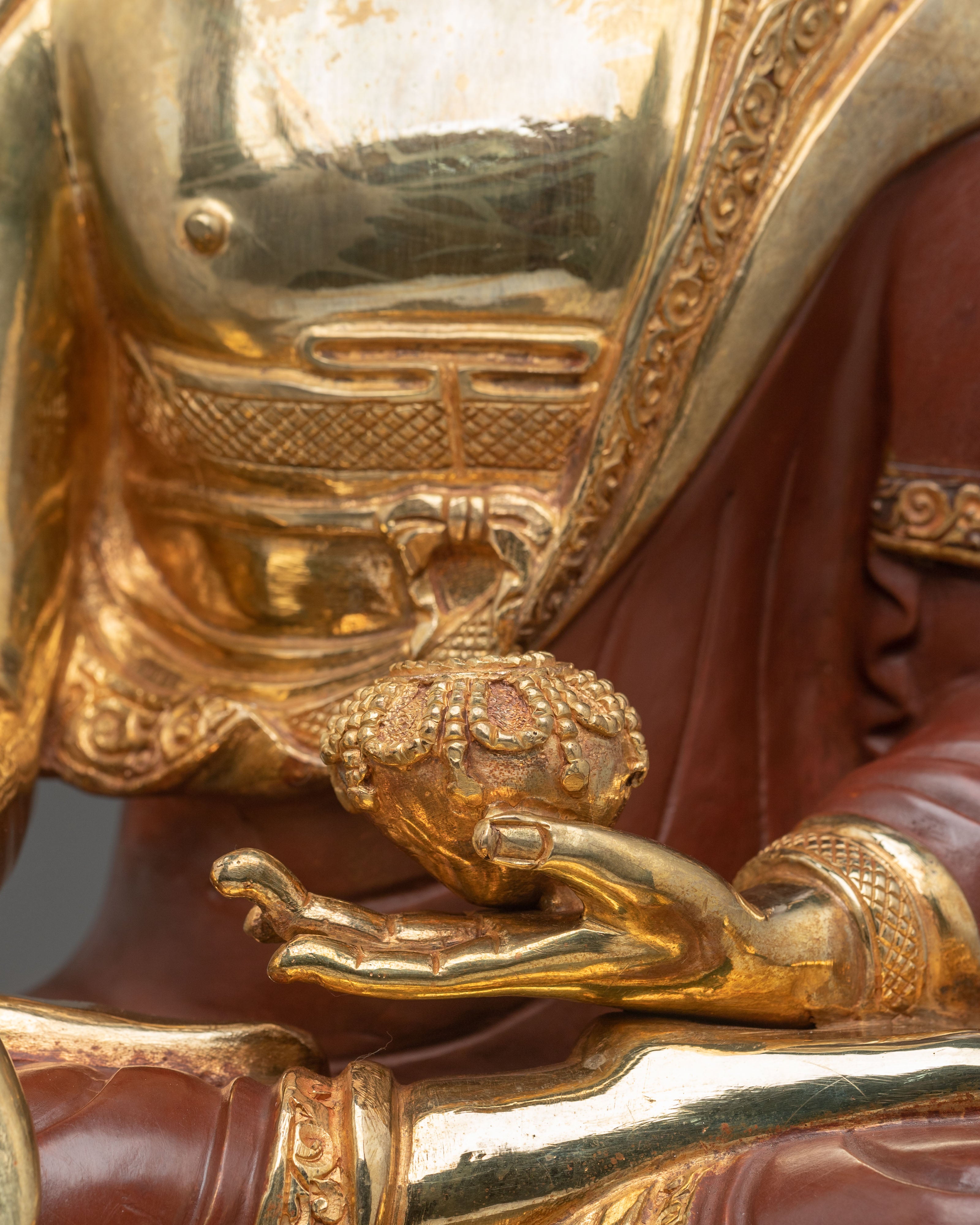 Shakyamuni Buddha Copper Sculpture | Altar Decor
