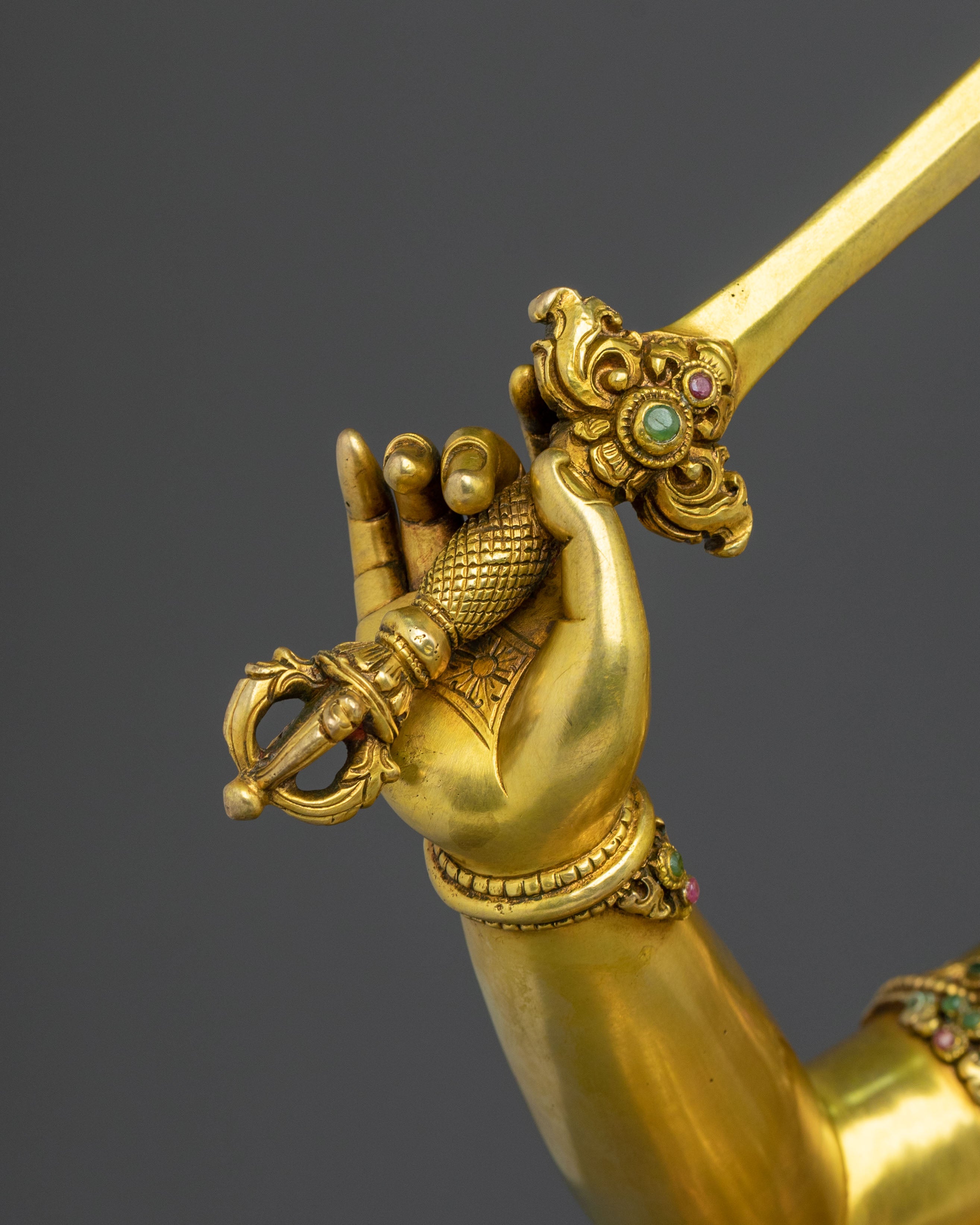 Handmade Manjushri Statue | Tibetan Wisdom Deity