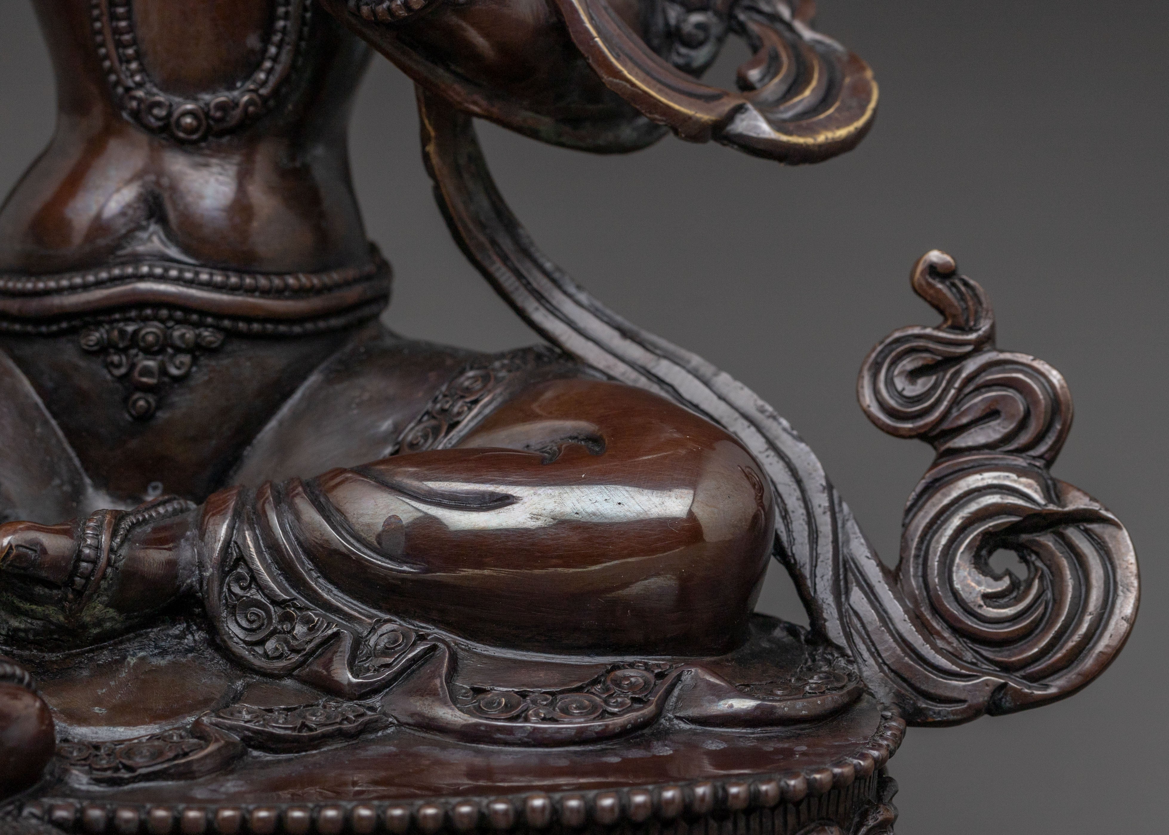 Golden Green Tara Statue: Mother of Liberation