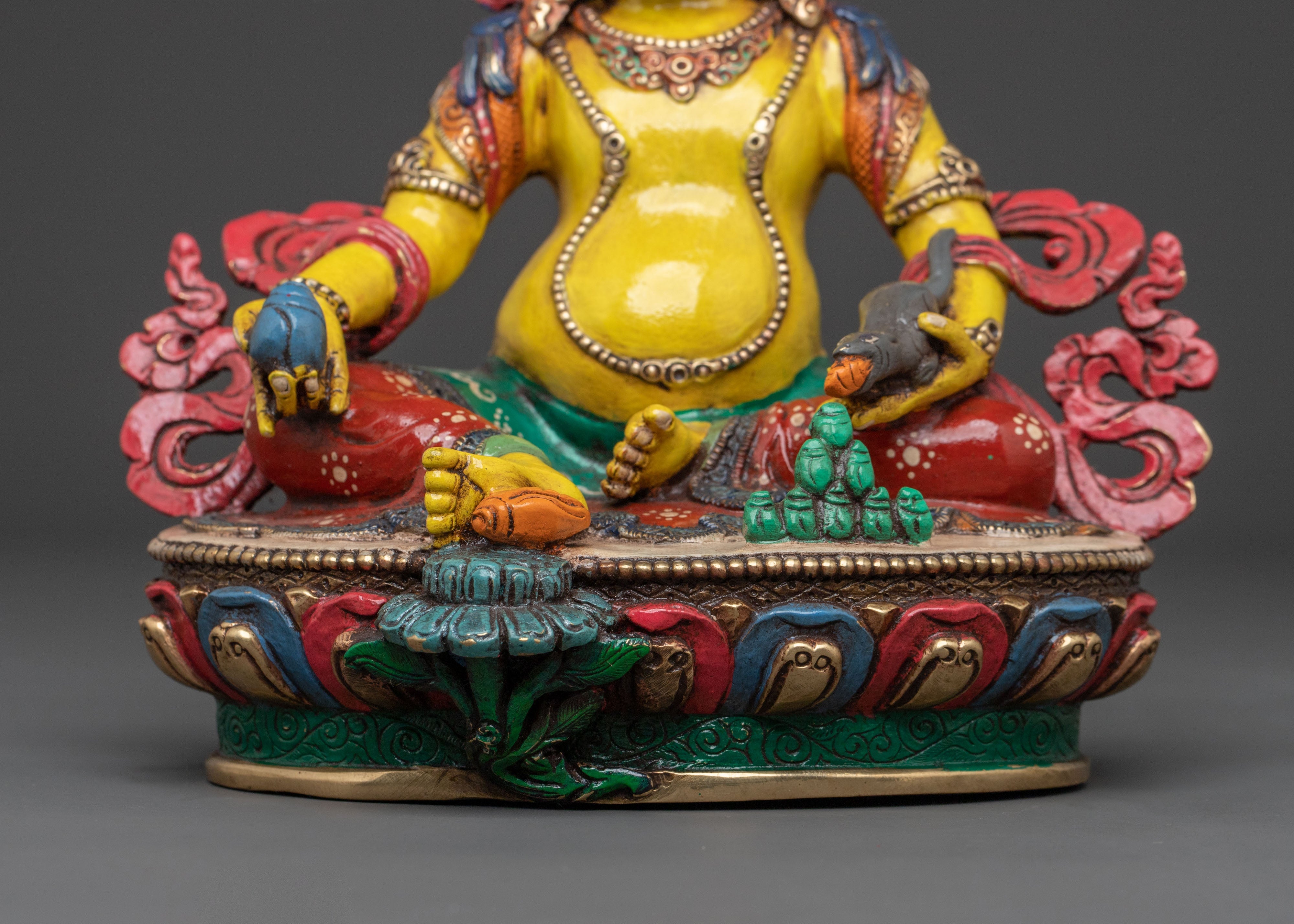 Handcrafted Dzambhala Statue | Tibetan Wealth Deity