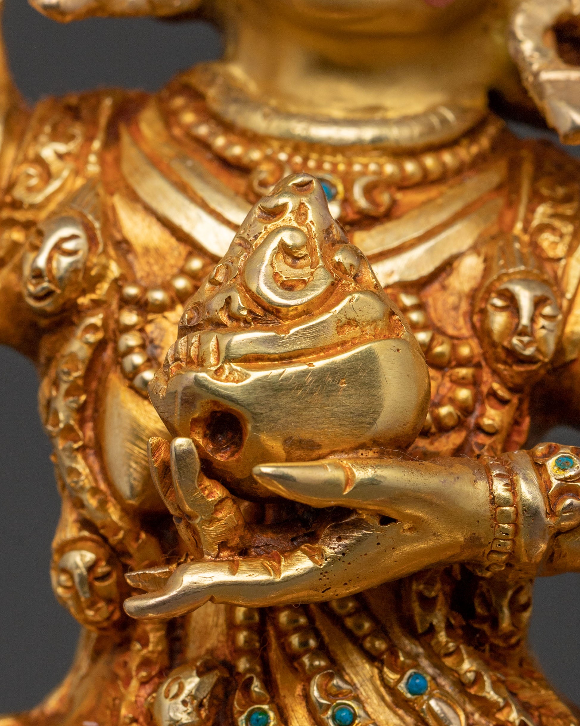 Handcrafted Palden Lhamo Sacred Guardian Statue