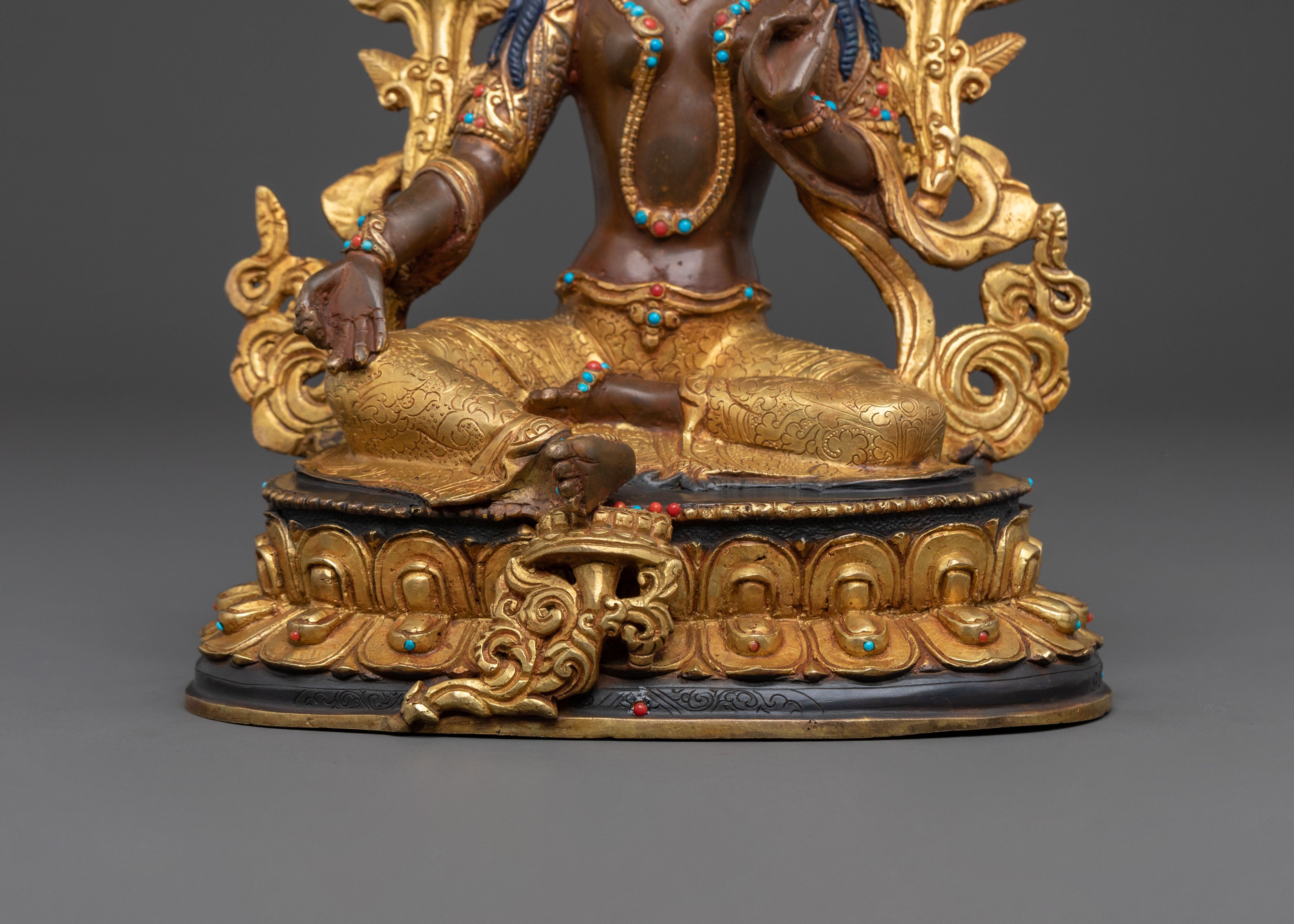 Green Tara Sculpture | Spiritual Protection