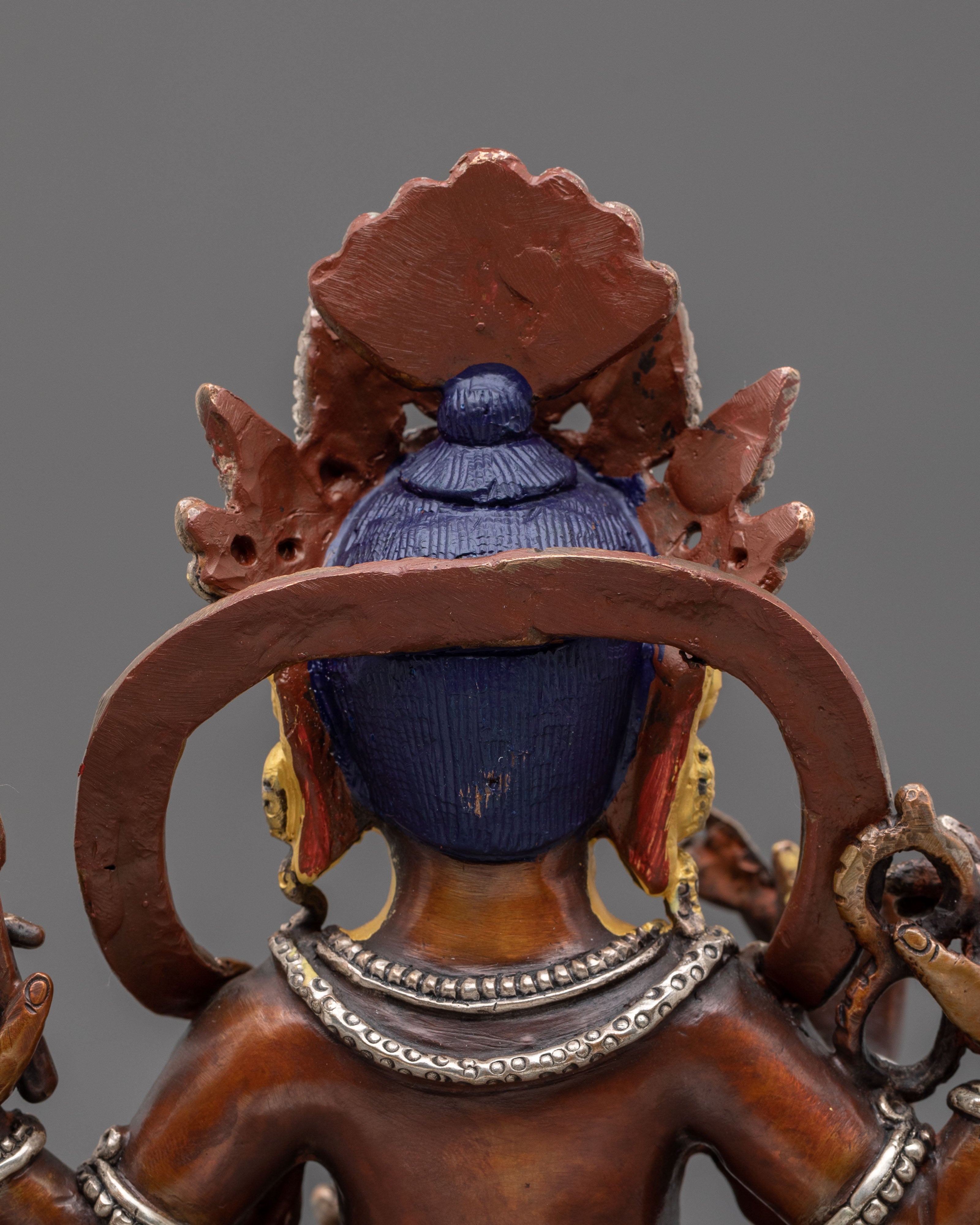 God Ganesh Statue | Oxidized Figurine with Silver Plating