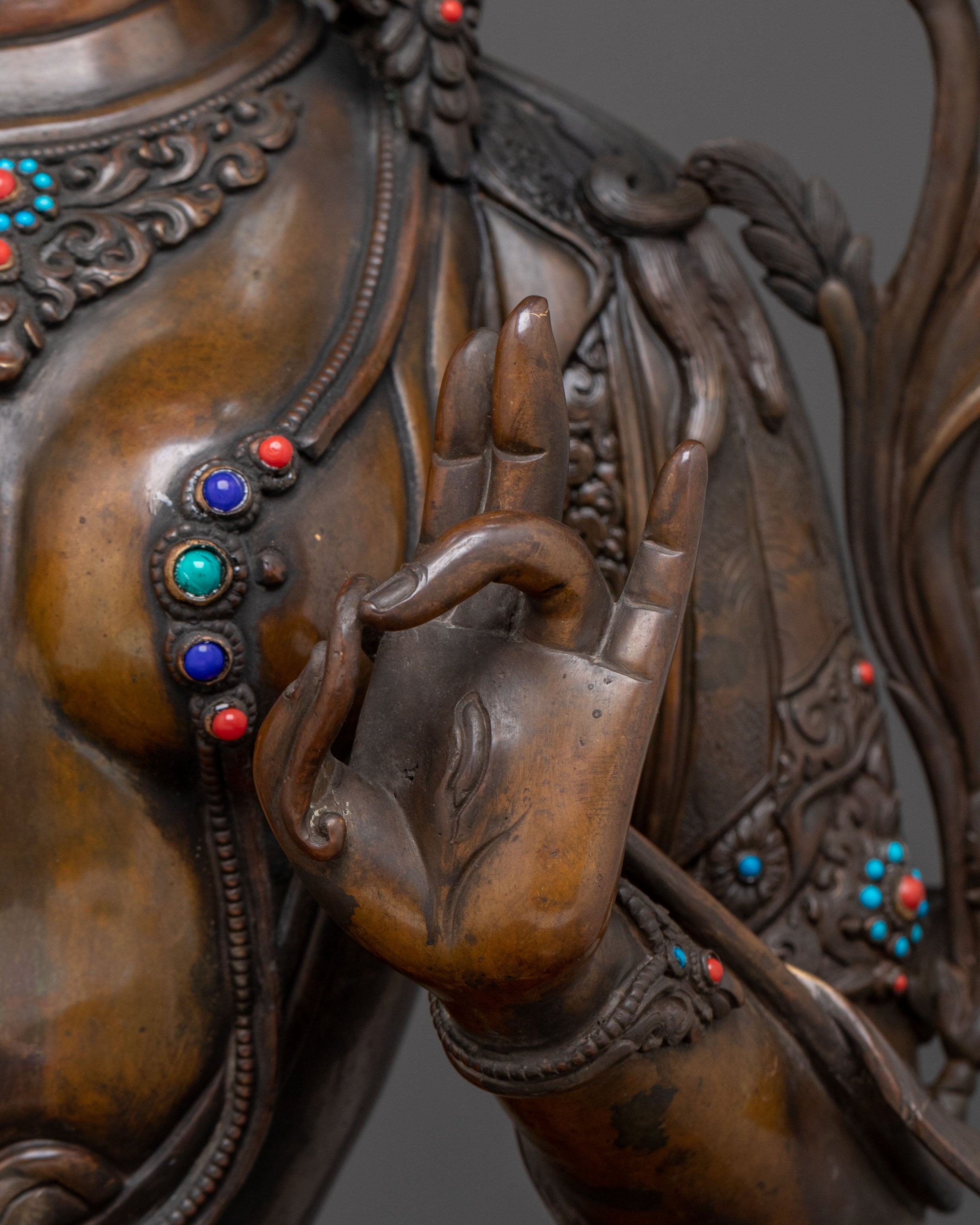 Compassion Goddess White Tara Statue | Sacred Icon