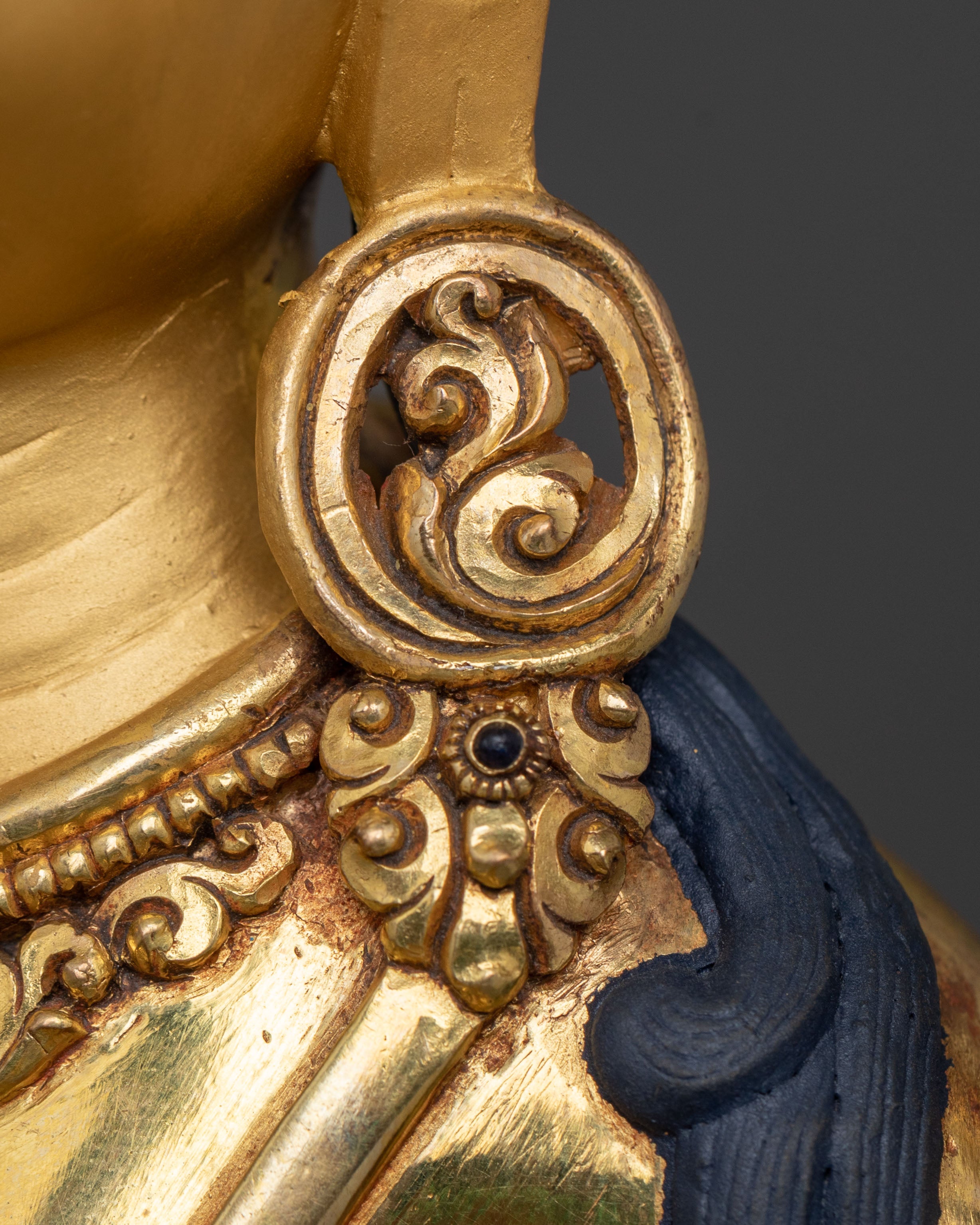 Green Tara 24K Gold Gilded Statue | Home Decor