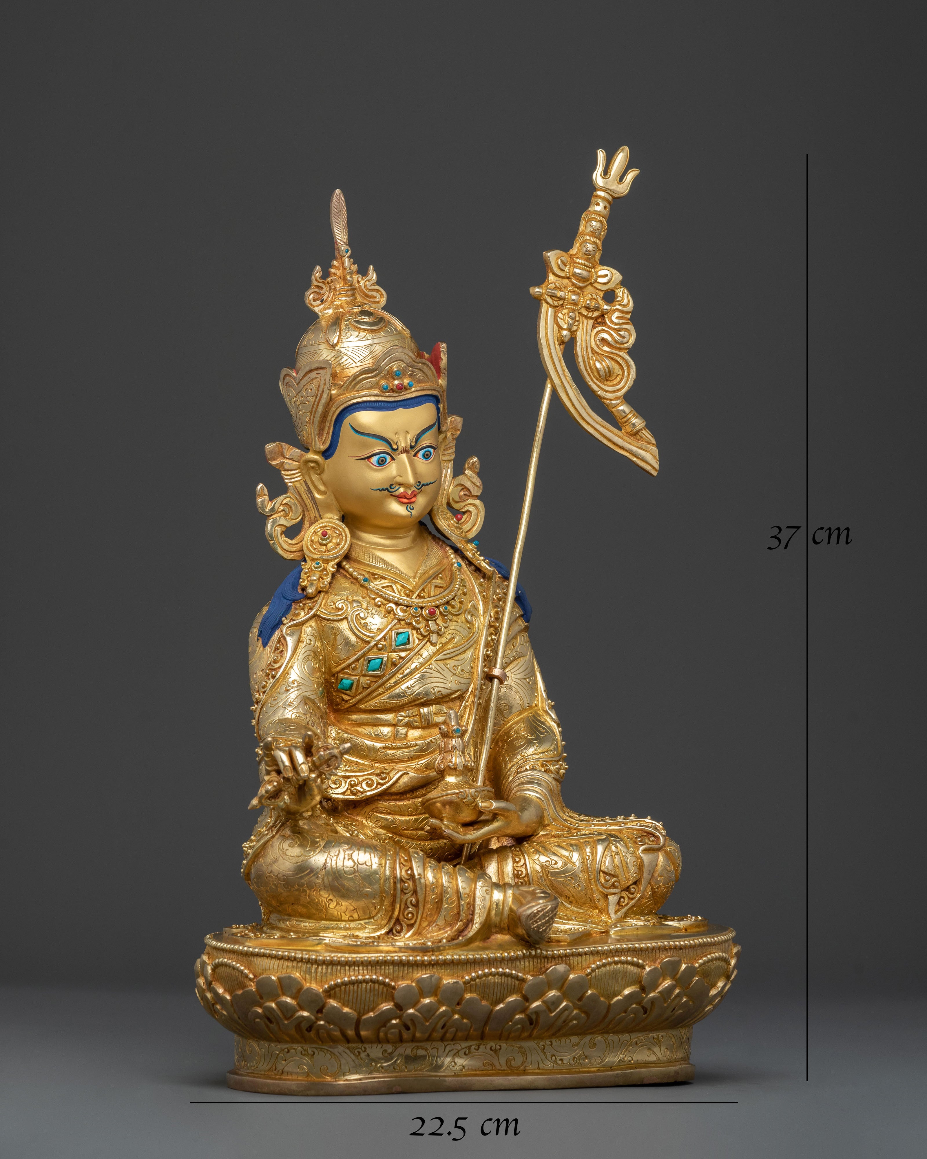 Handcrafted Guru Rinpoche Statue | Enlightened Icon