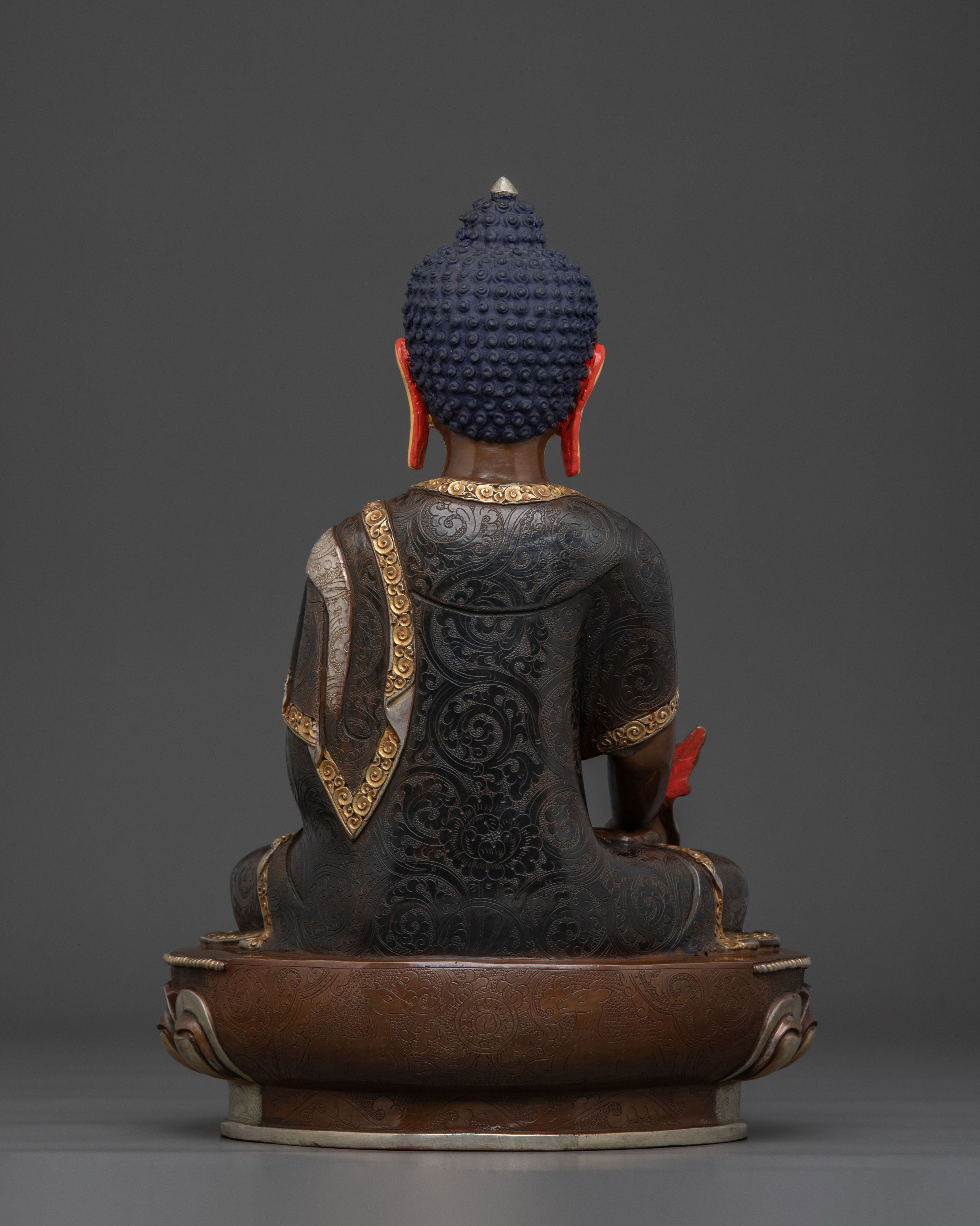 Himalayan Medicine Buddha Statue: Healing Buddha Sculpture
