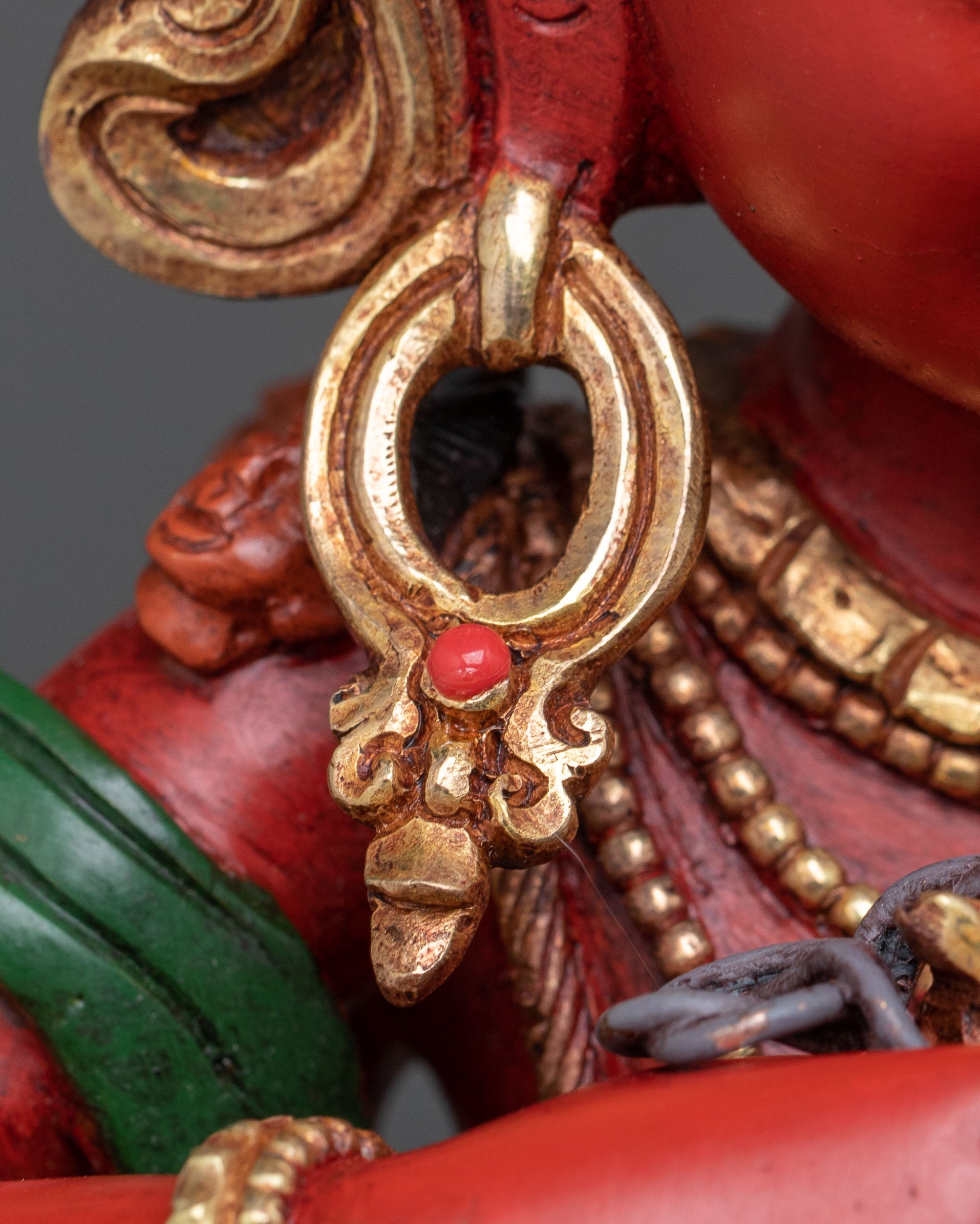 Red Tara: Kurukulla | 24K Gold Gilded Traditional Figure