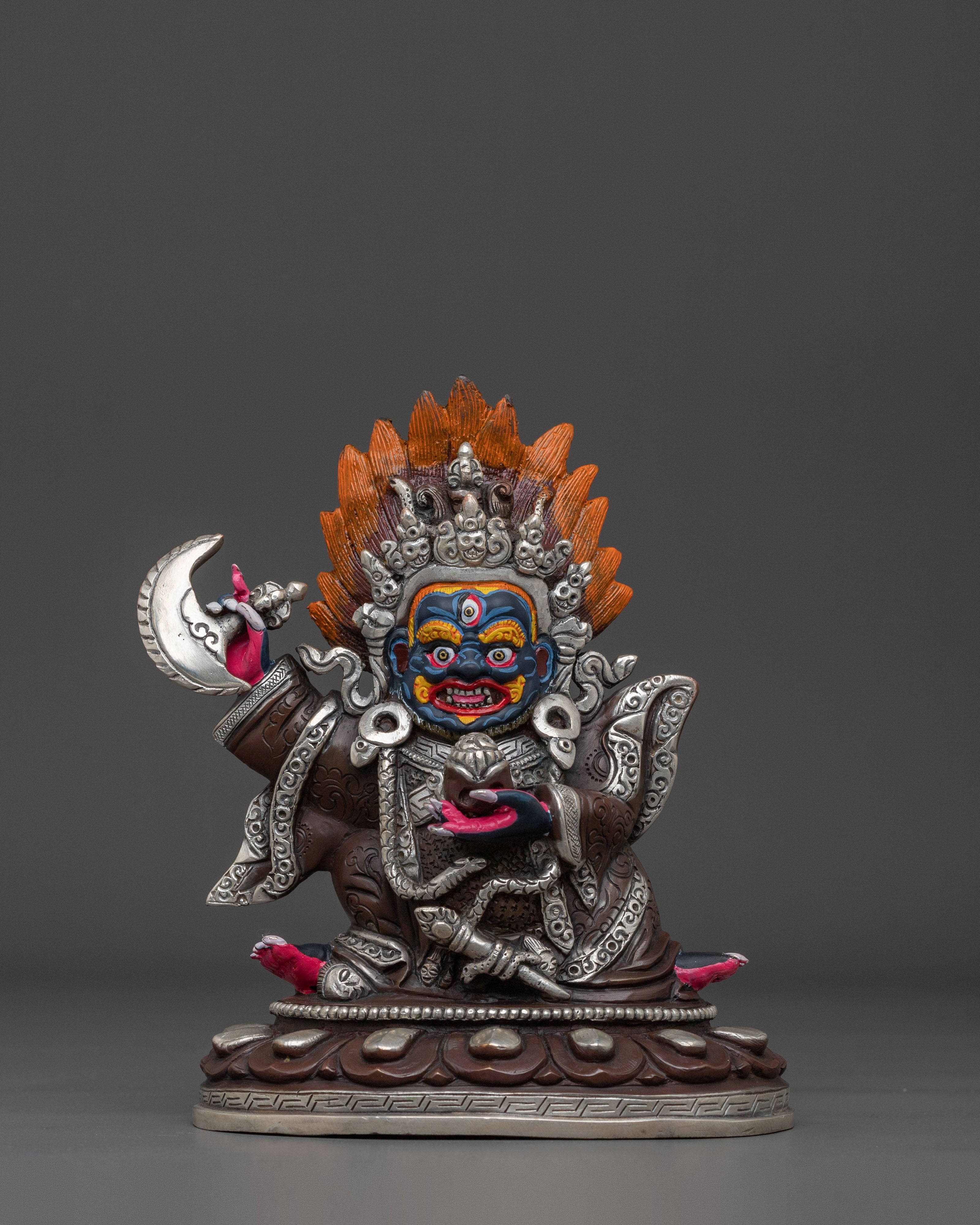Handmade Mahakala Bernakchen Sculpture