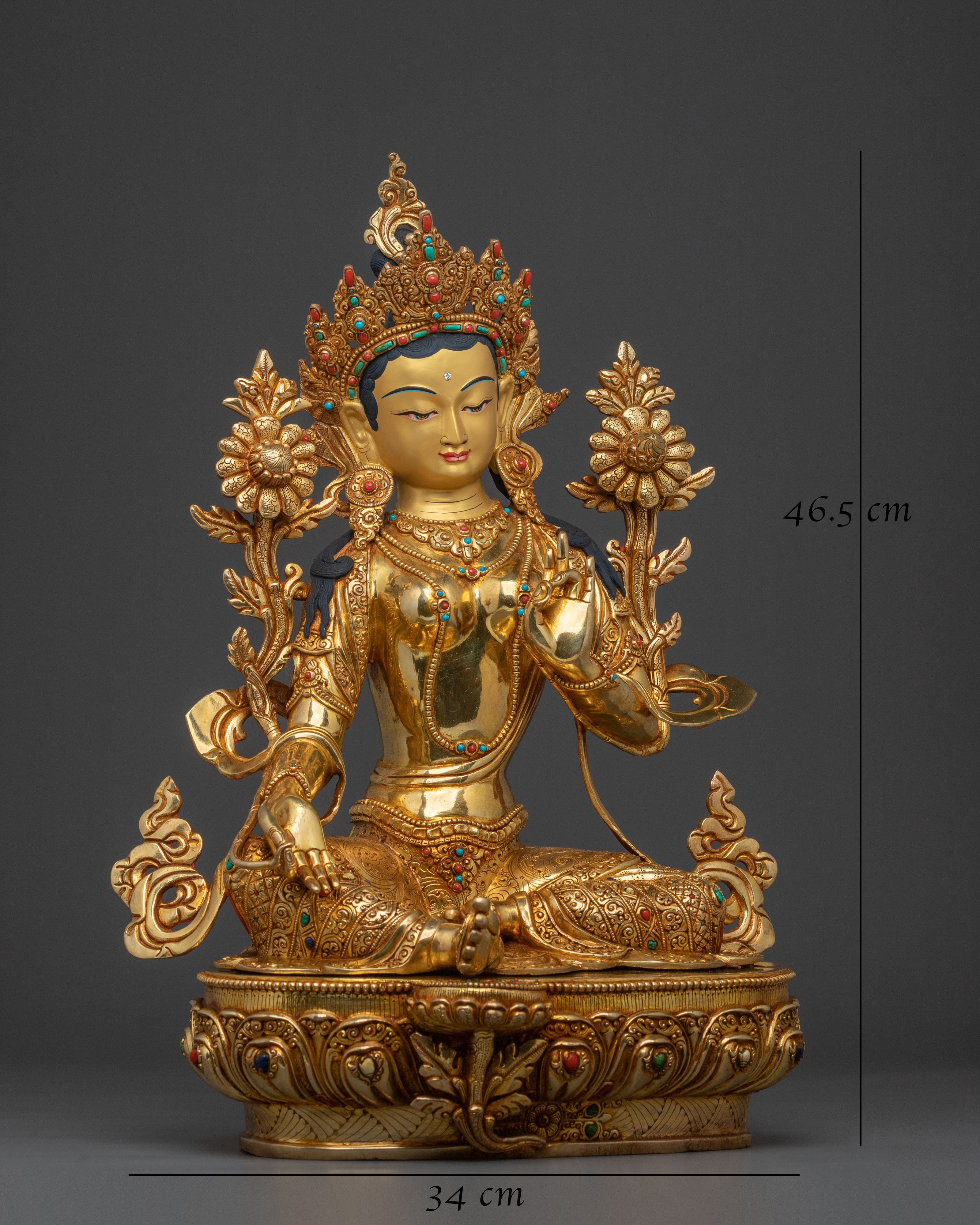 Himalayan Shyama Tara Healing Statue | Sacred Buddhist Art