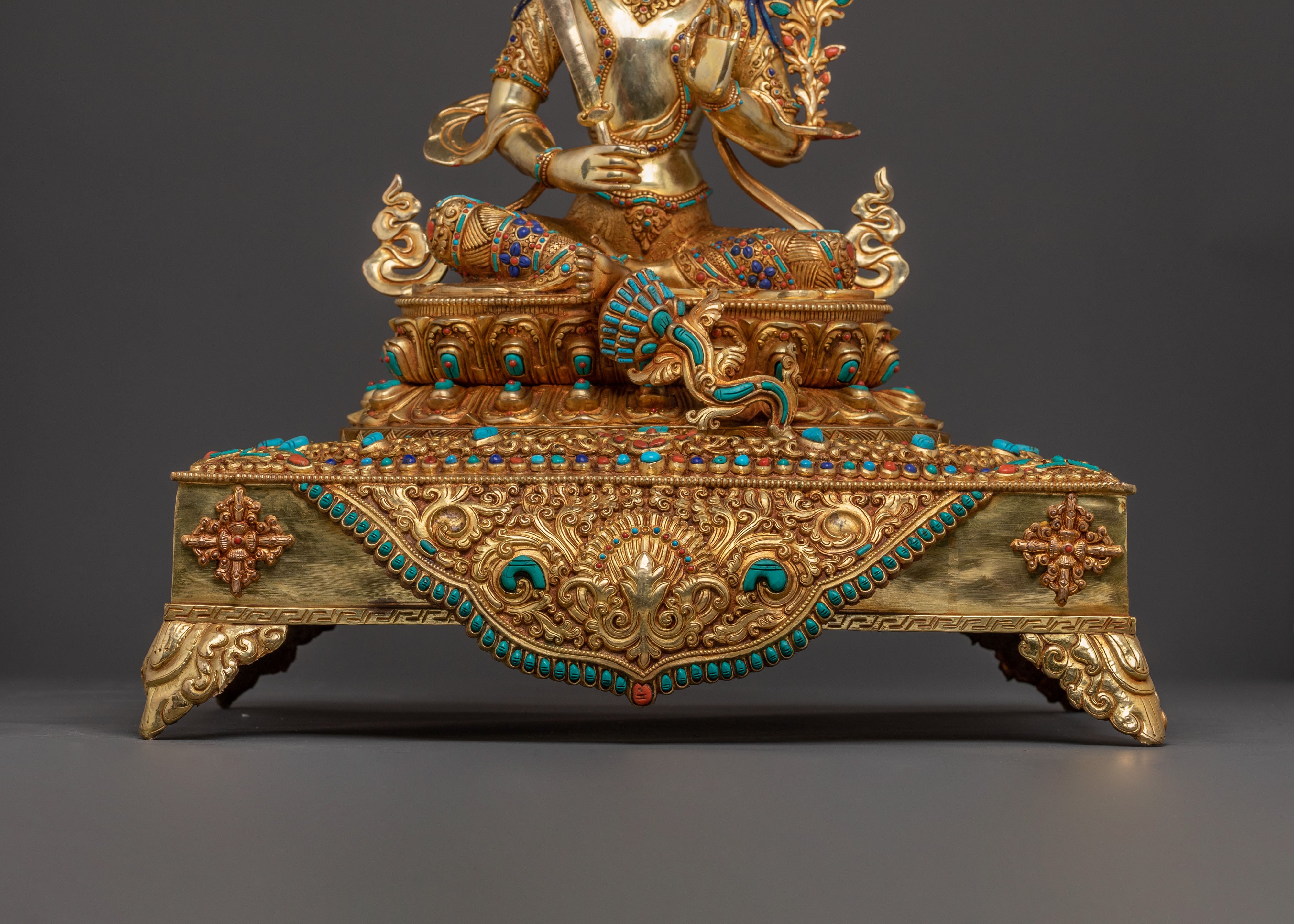 Manjushri Sacred Statue | Flaming Wisdom
