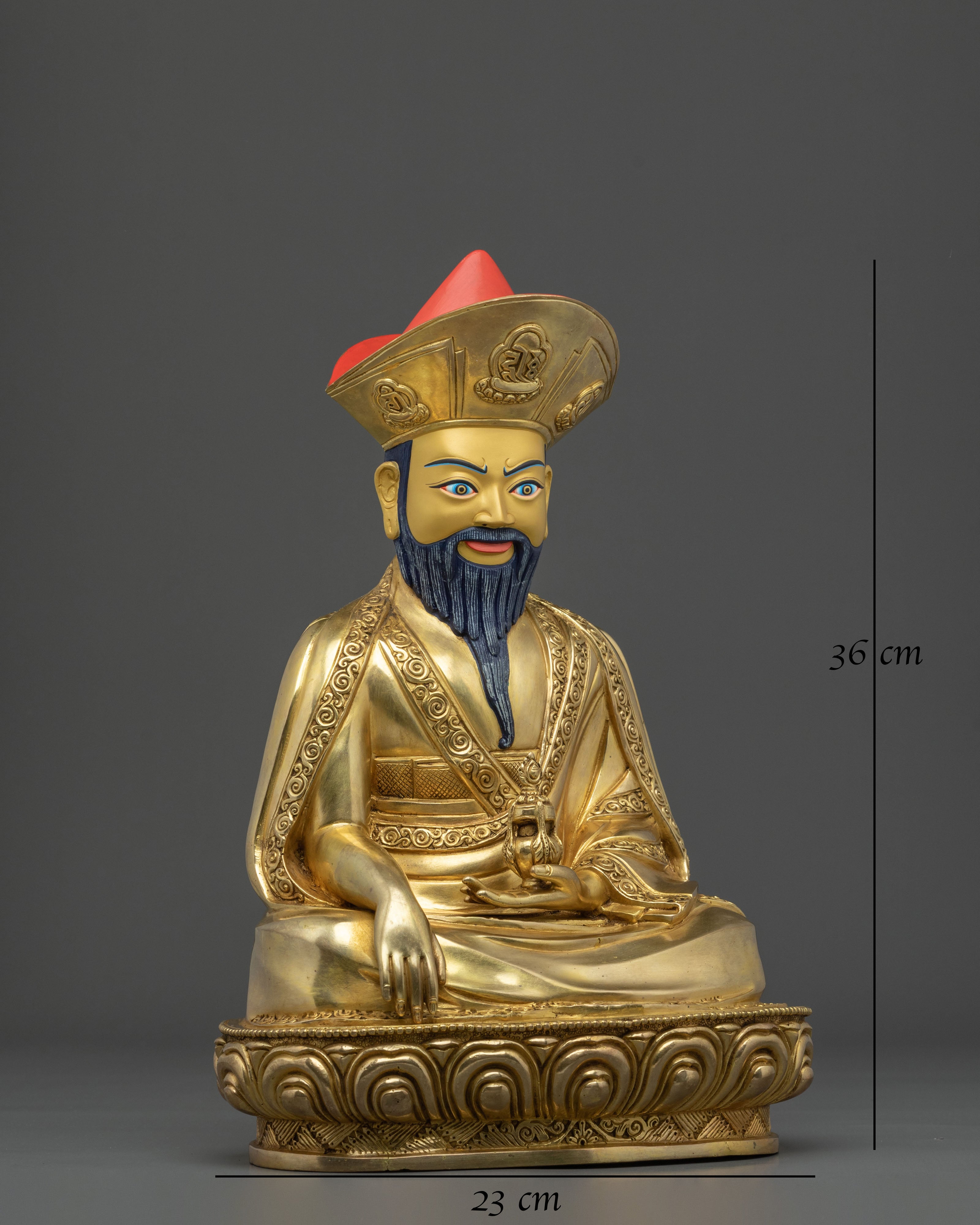 Guru Shapdum Statue | Sacred Copper Artistry