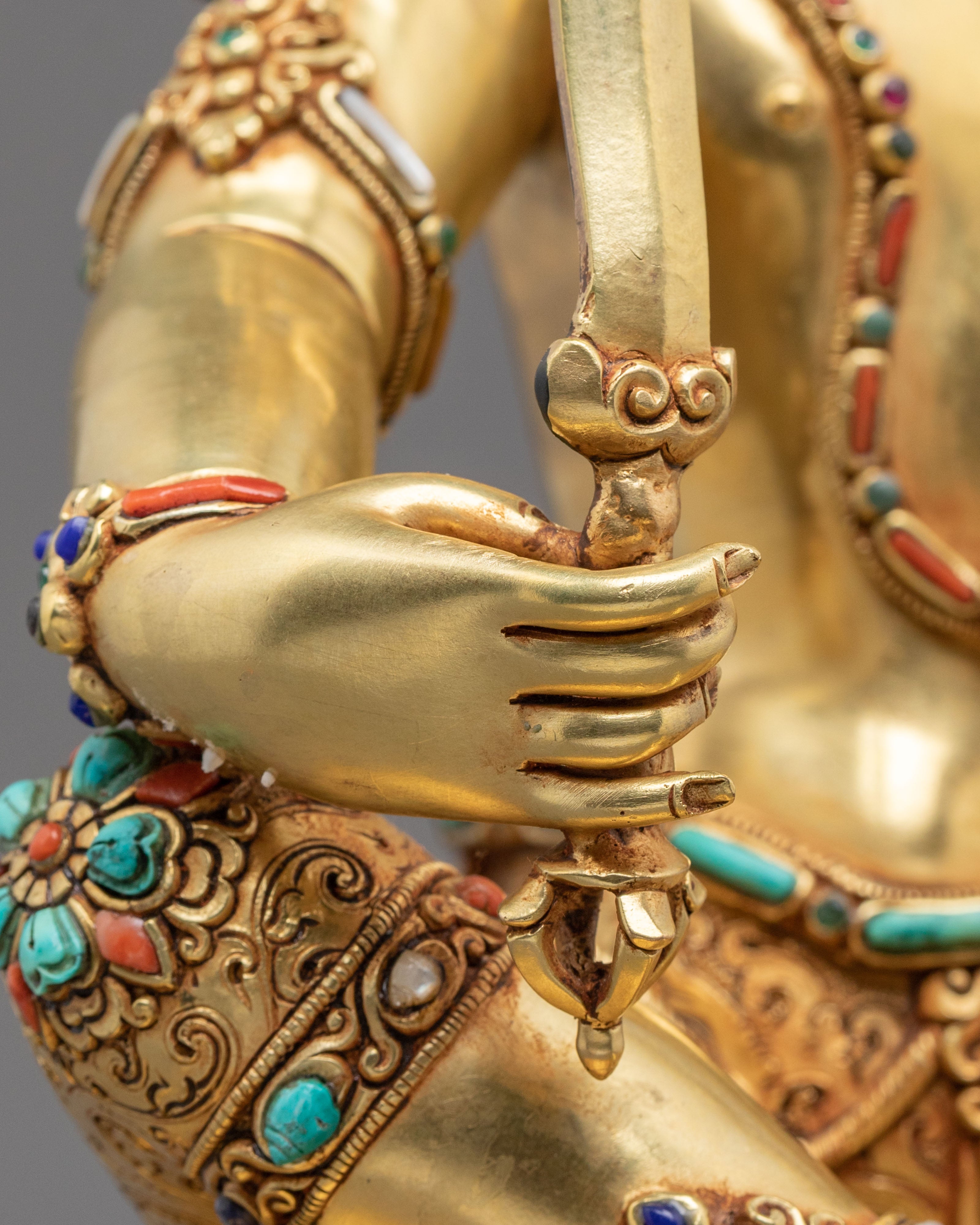 Manjushri Flaming Sword of Truth Statue