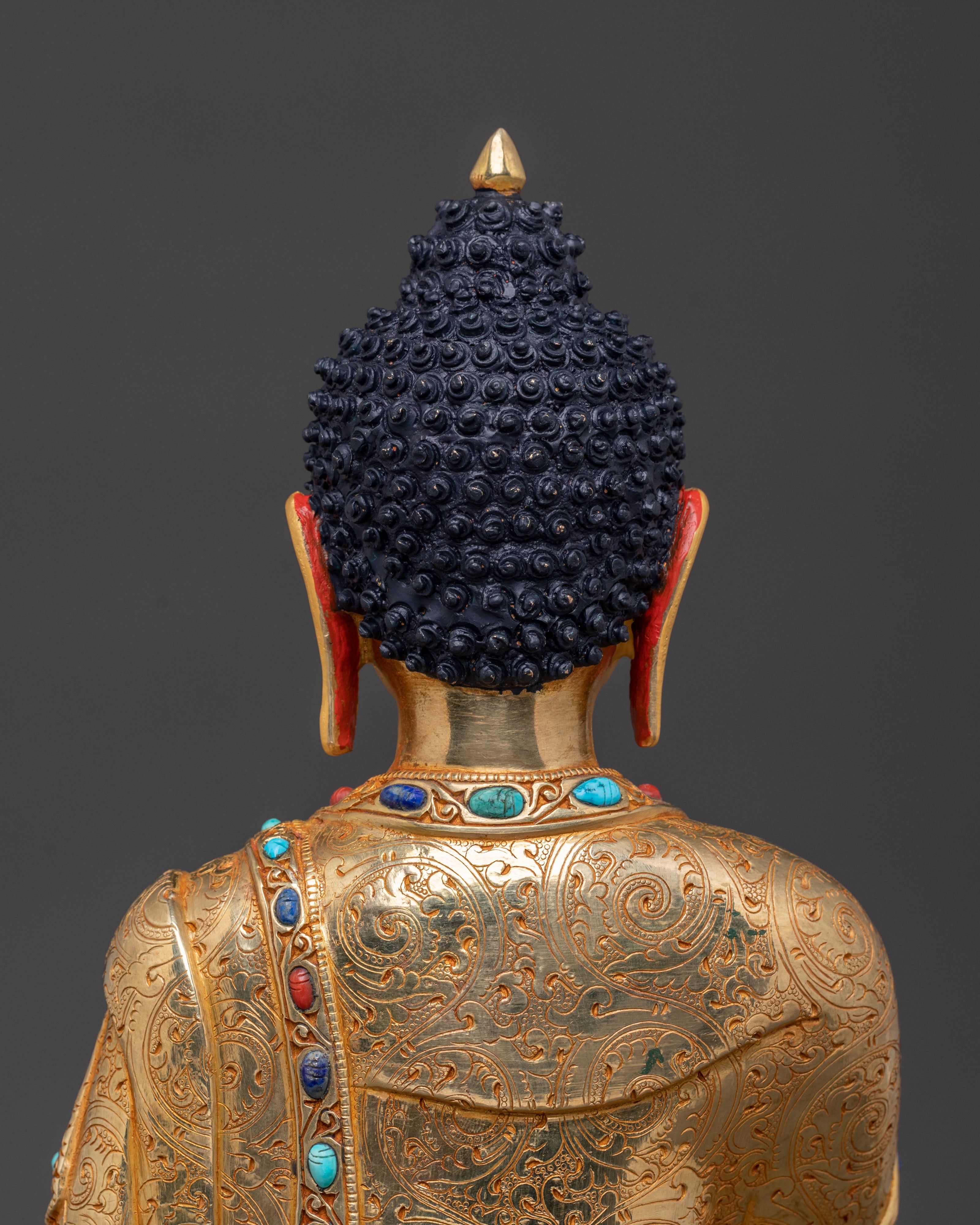 24k Gold Plated Shakyamuni Buddha Statue