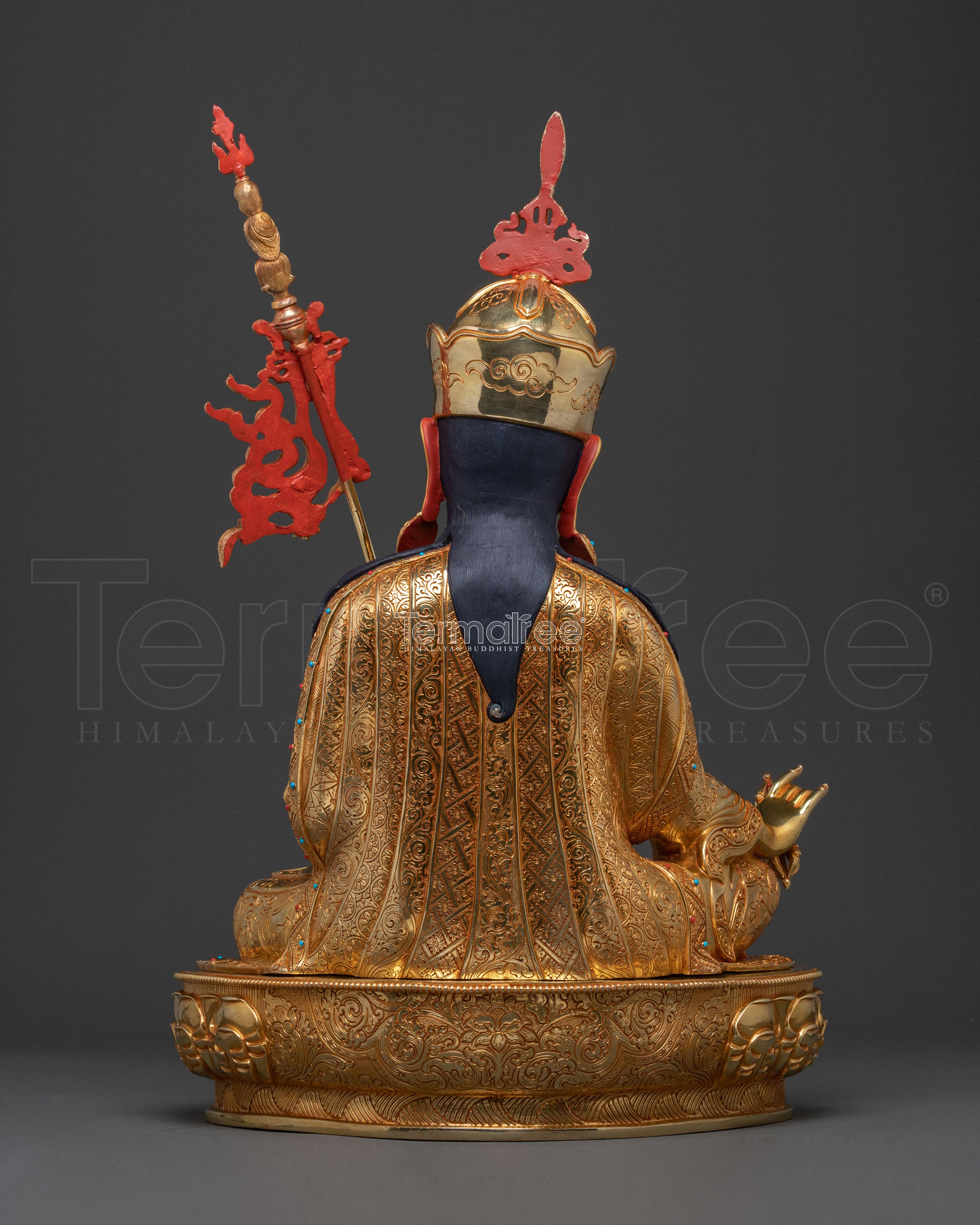 Guru Rinpoche Traditional Statue | Spiritual Altar Decor