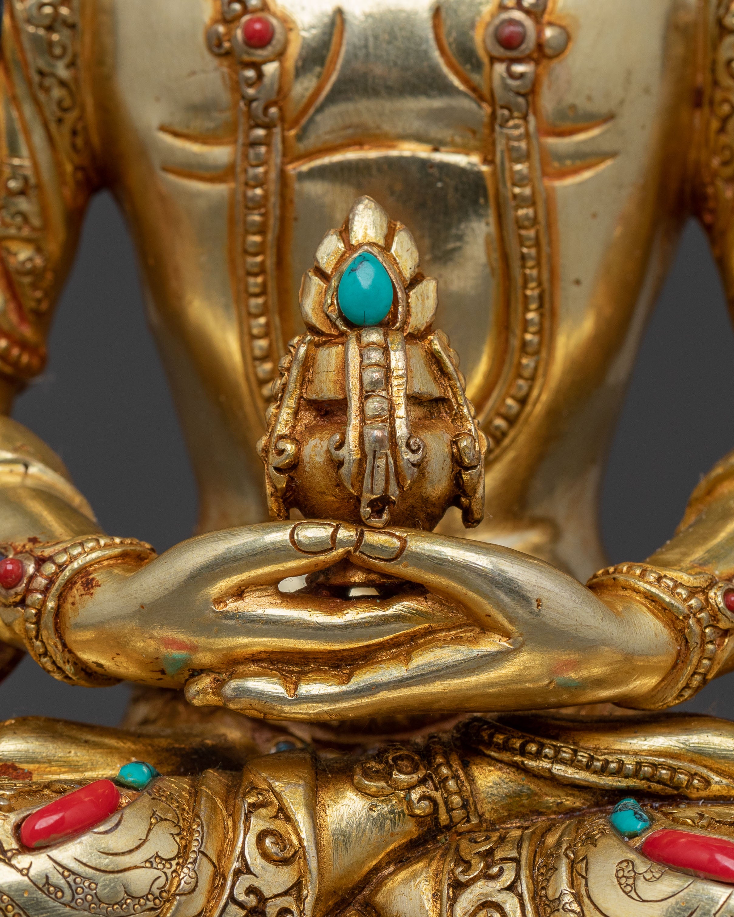 Amitayus Tibetan Buddha Statue Decor: Blessings & Home Decor