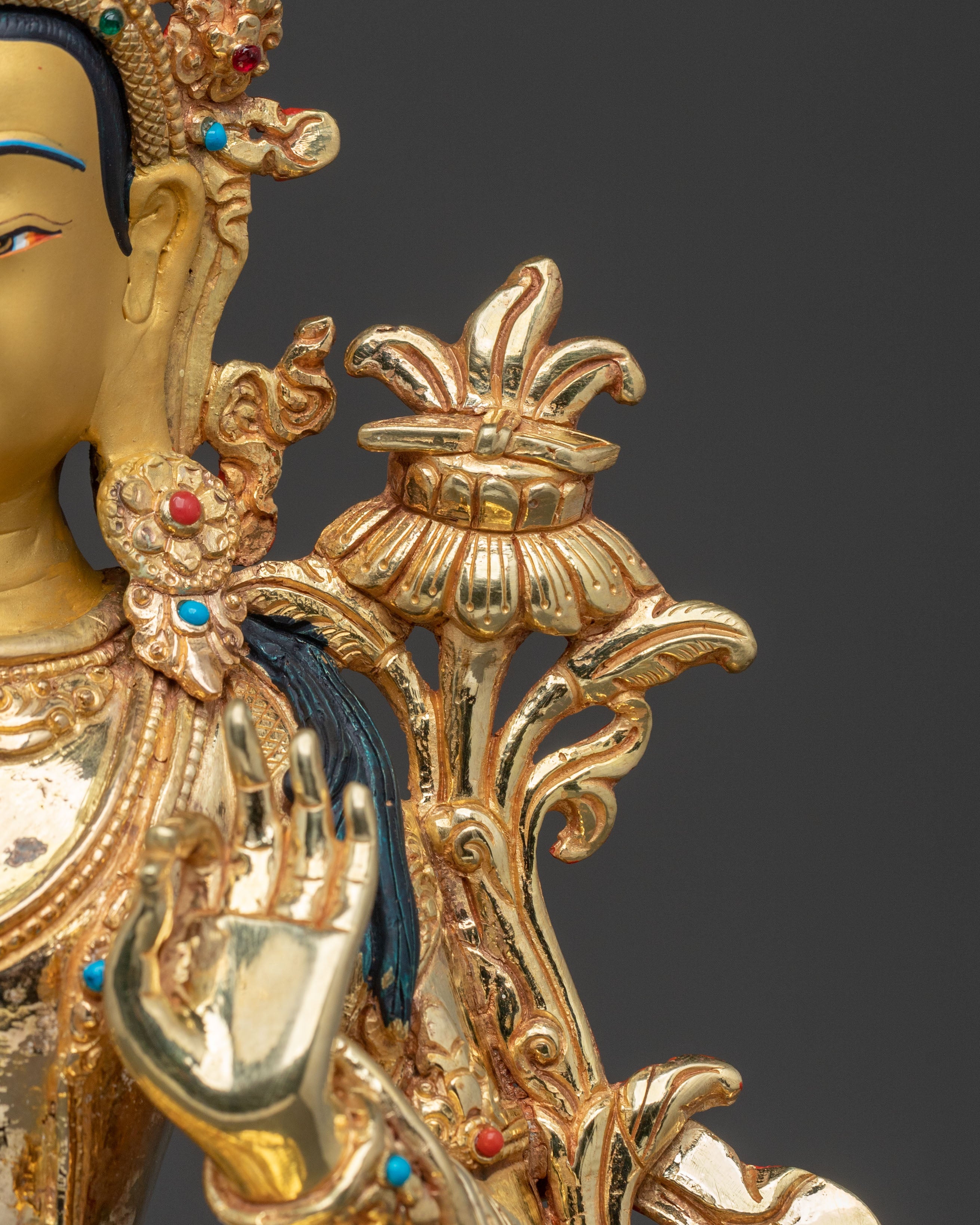 Manjushri Himalayan Statue | Sacred Bodhisattva of Wisdom
