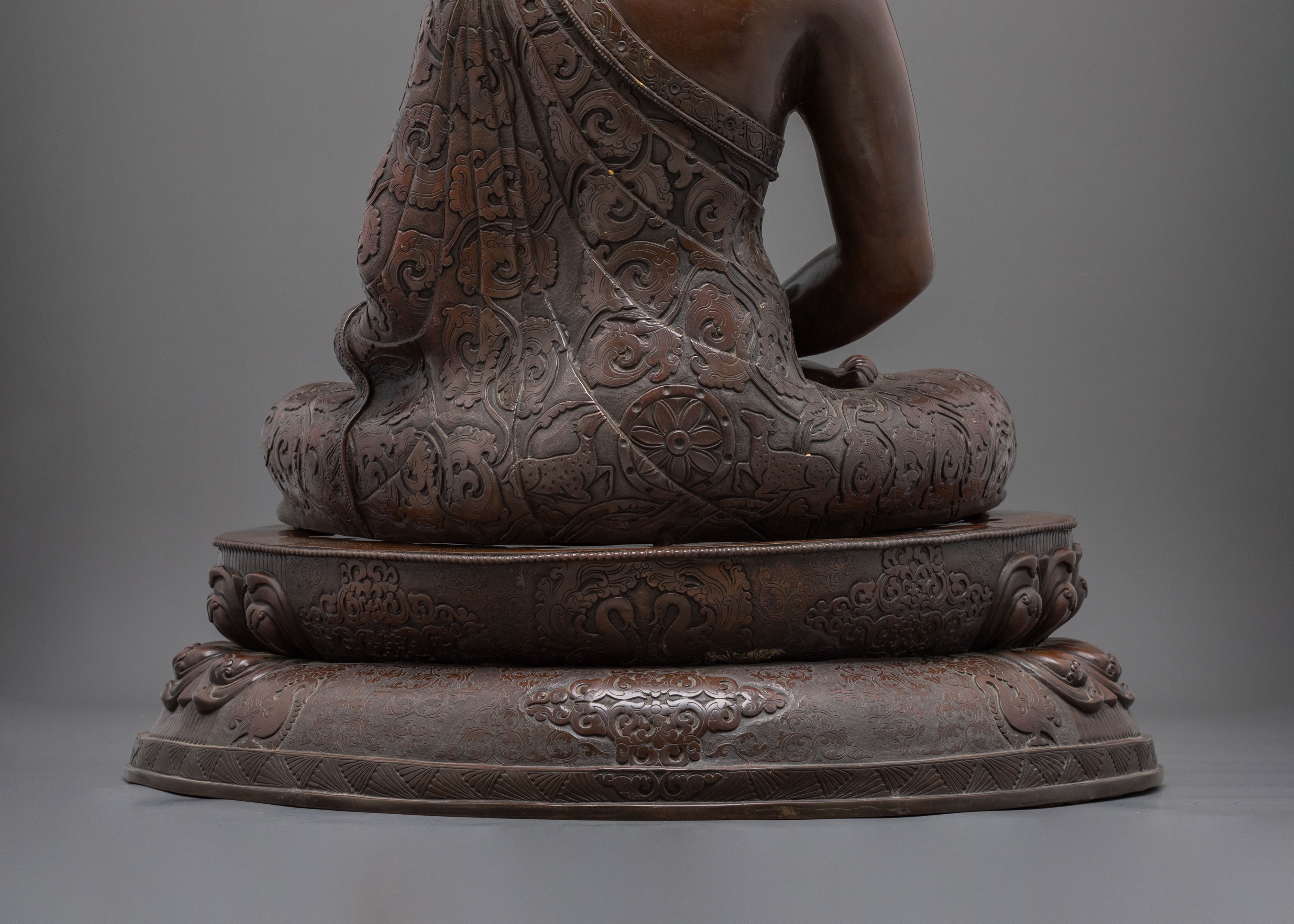 Amitabha Buddha Figurine | Oxidized Copper Statue