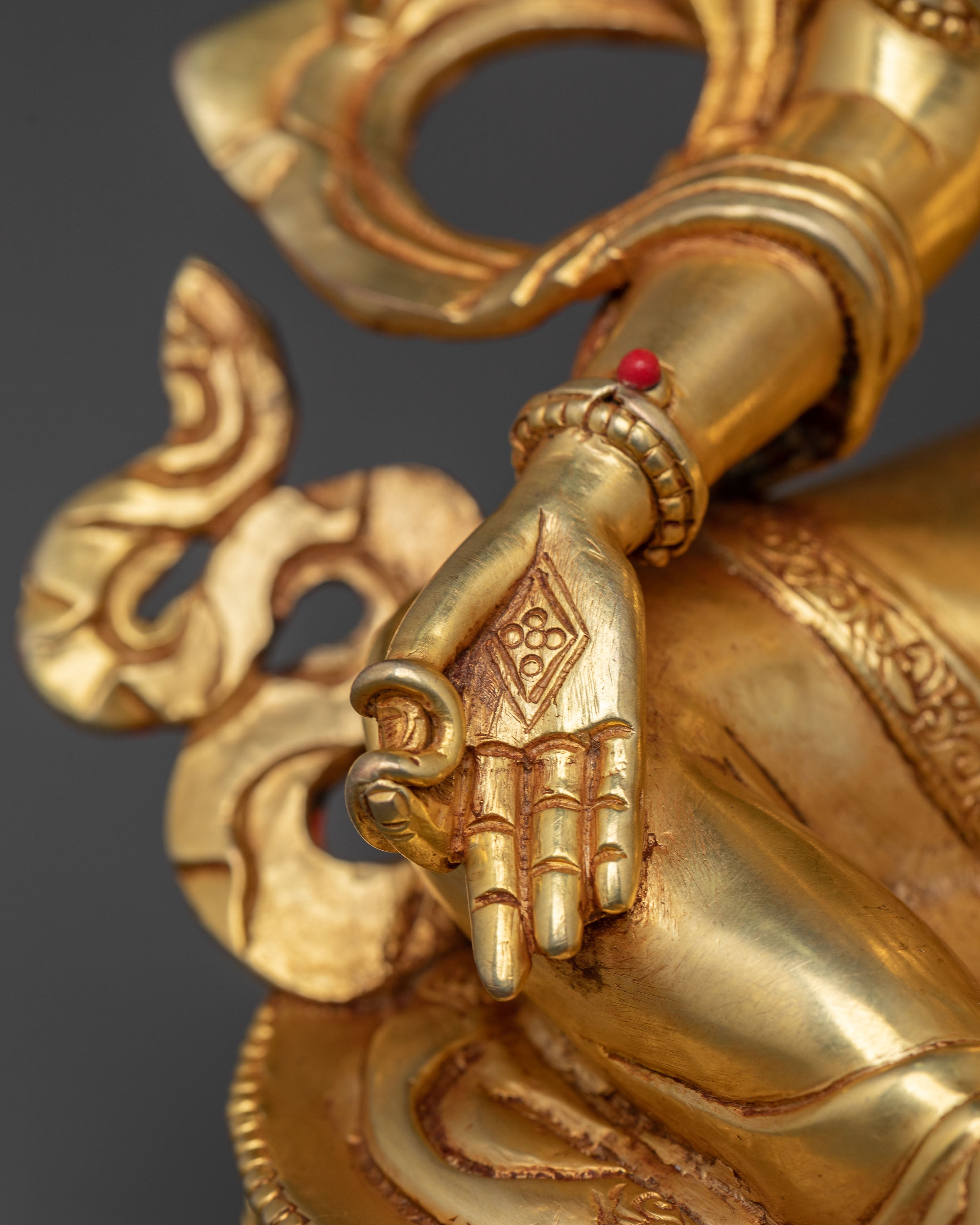 Celestial Green Tara Blessing Statue | Mother Figure