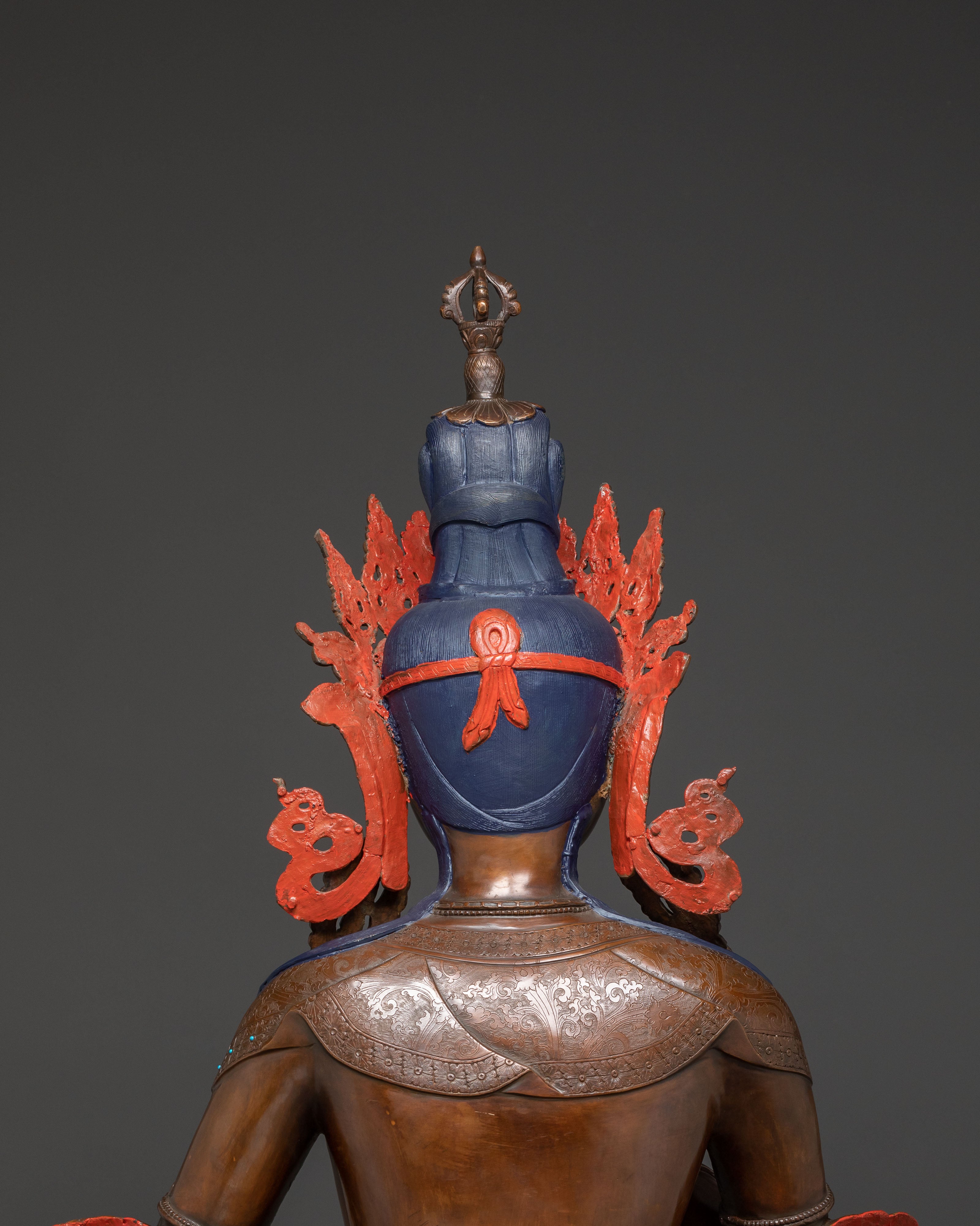 Vajrasattva Statue for Altar Decor | Nepali Handcrafted Statue